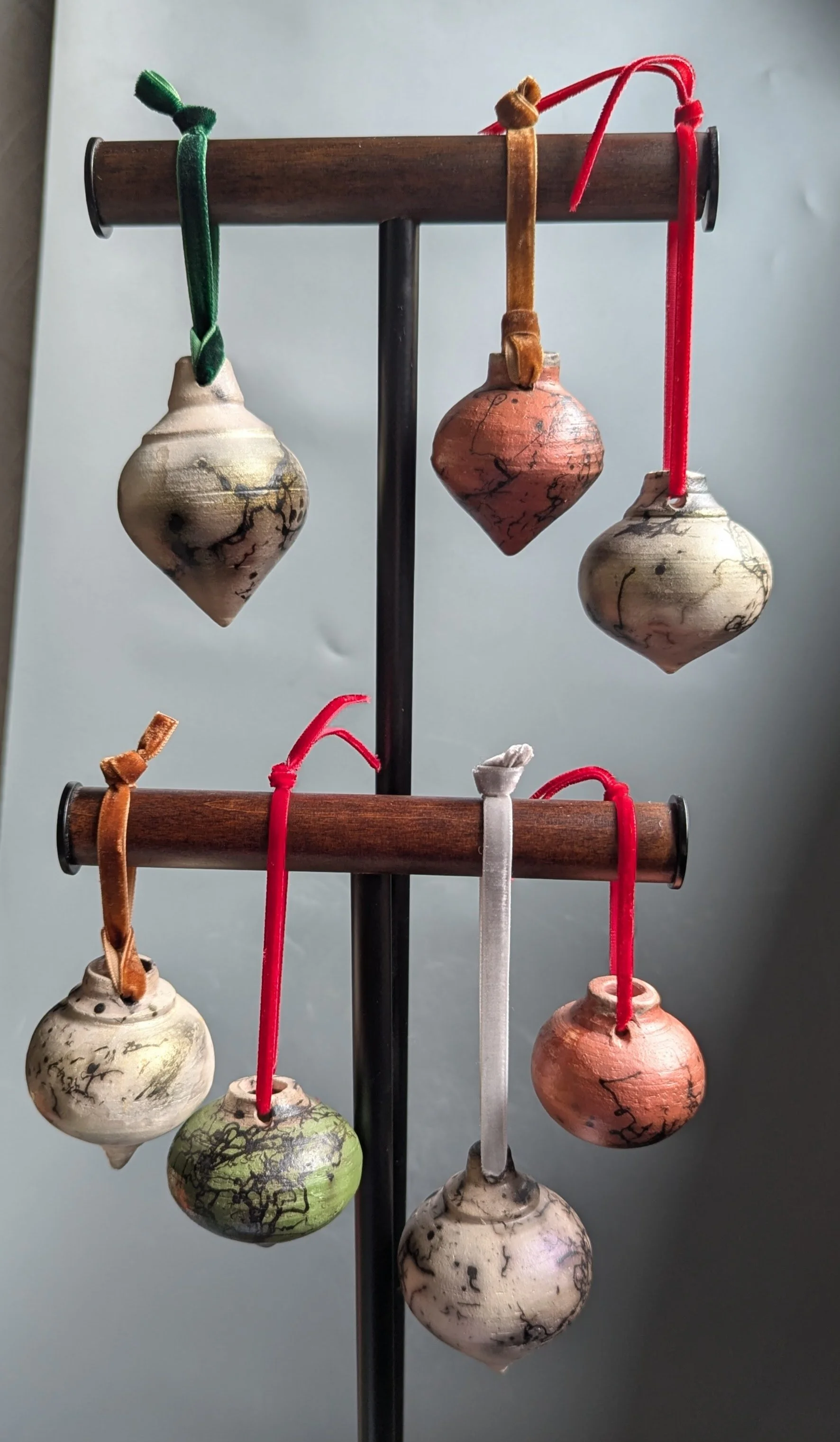 Raku Horse Hair Bauble