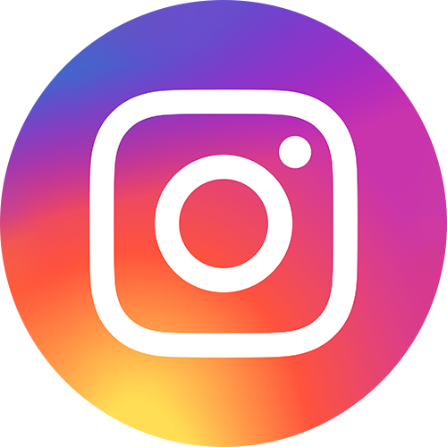 Instagram logo with a colorful gradient background