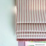ticking stripe 2 pink roman blind.jpeg