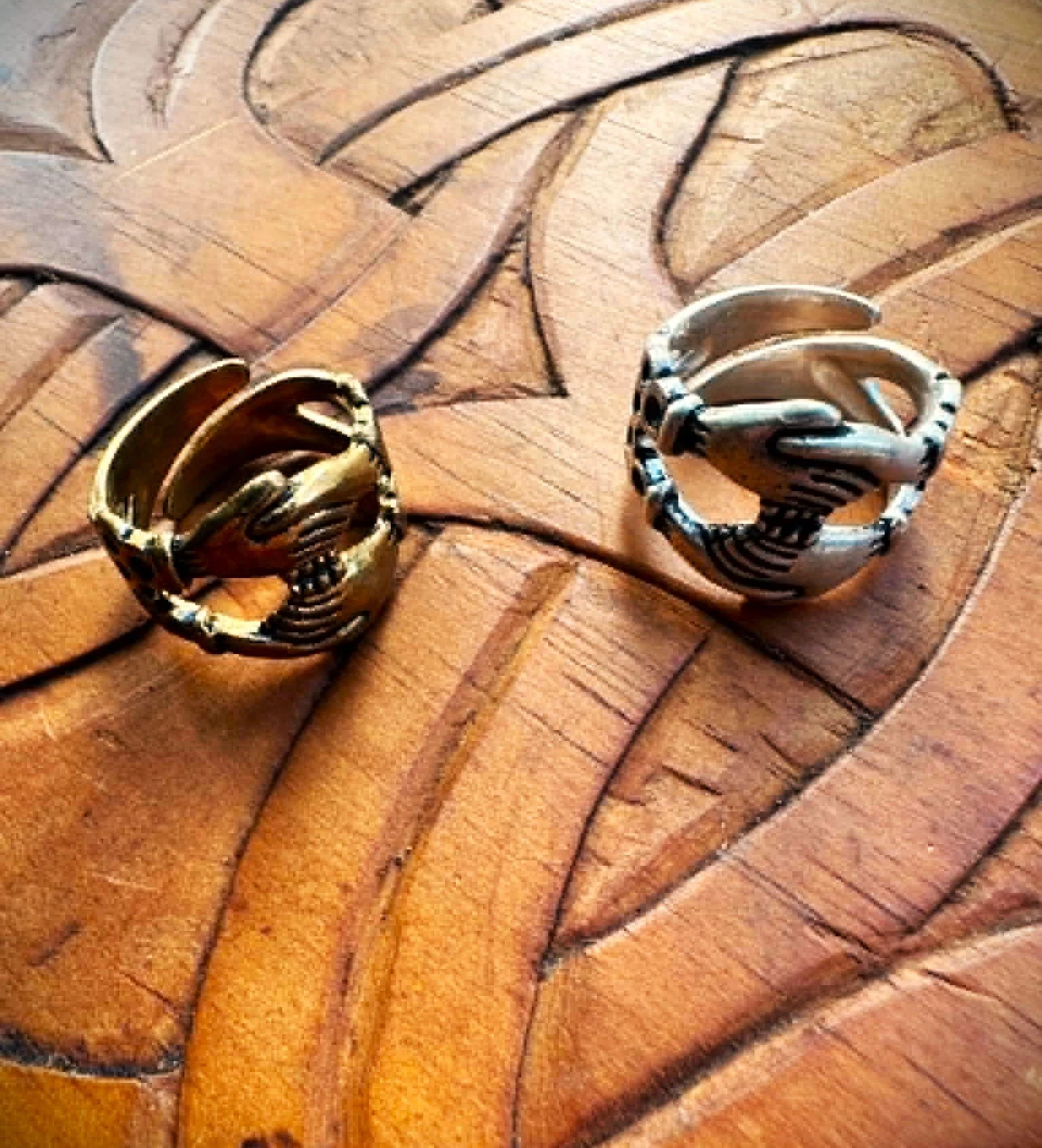 Double Fede Betrothal Ring