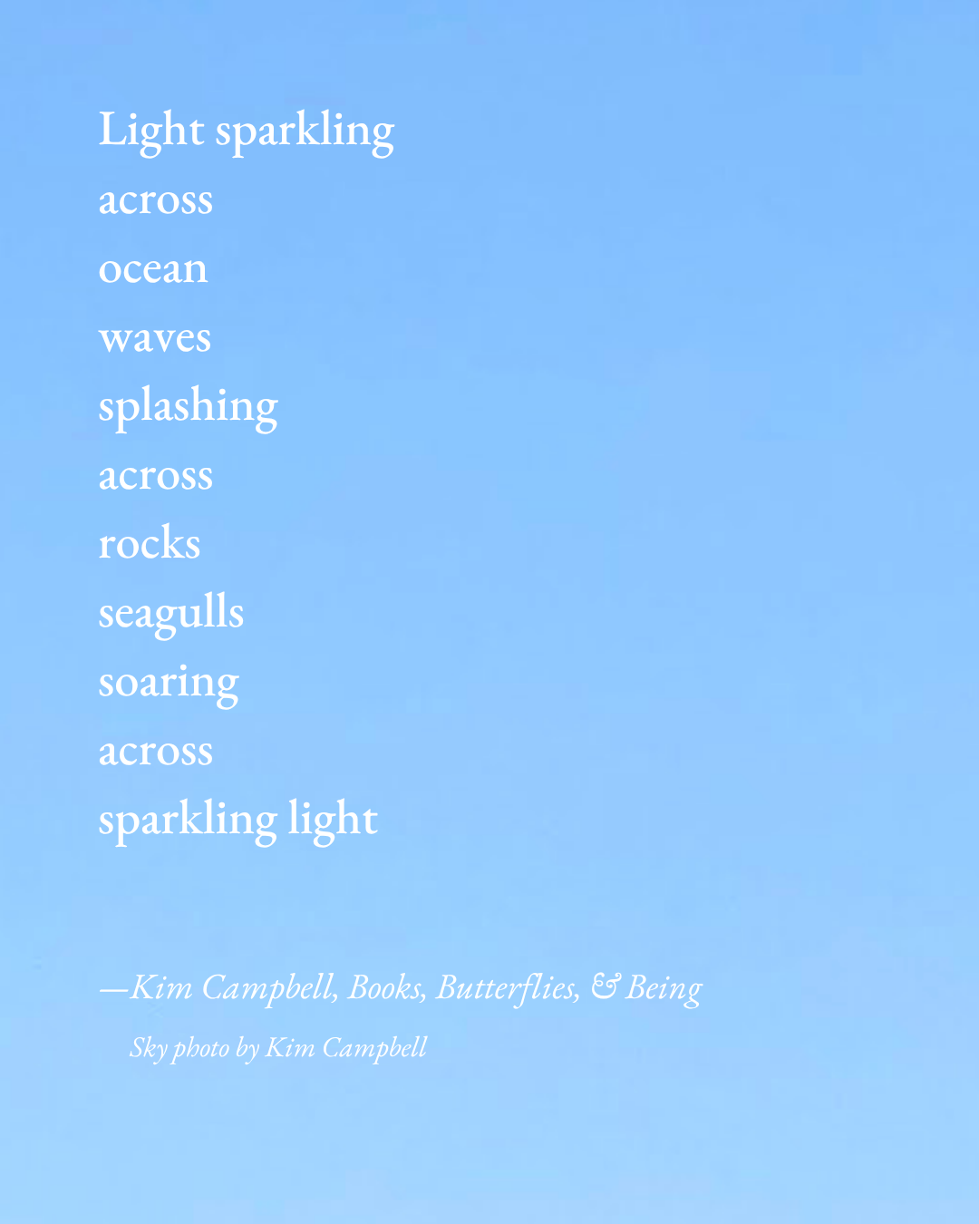 Light Sparkling: A Skinny Poem
