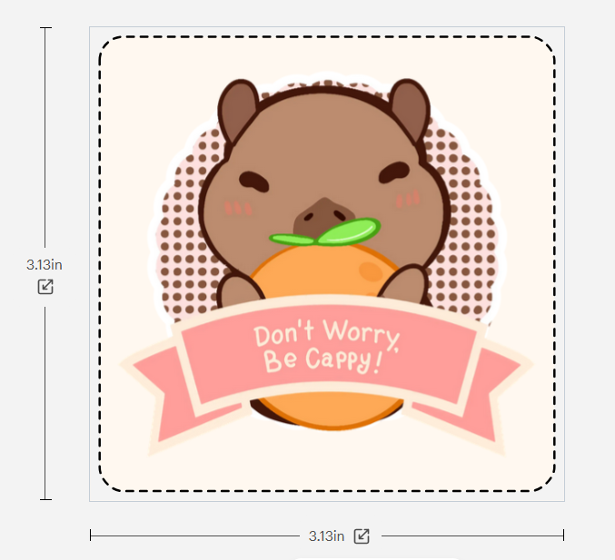 Capybara_SingleStickerDigital-3by3inches-Design-KelseyCreativesCO-MEASURE.png