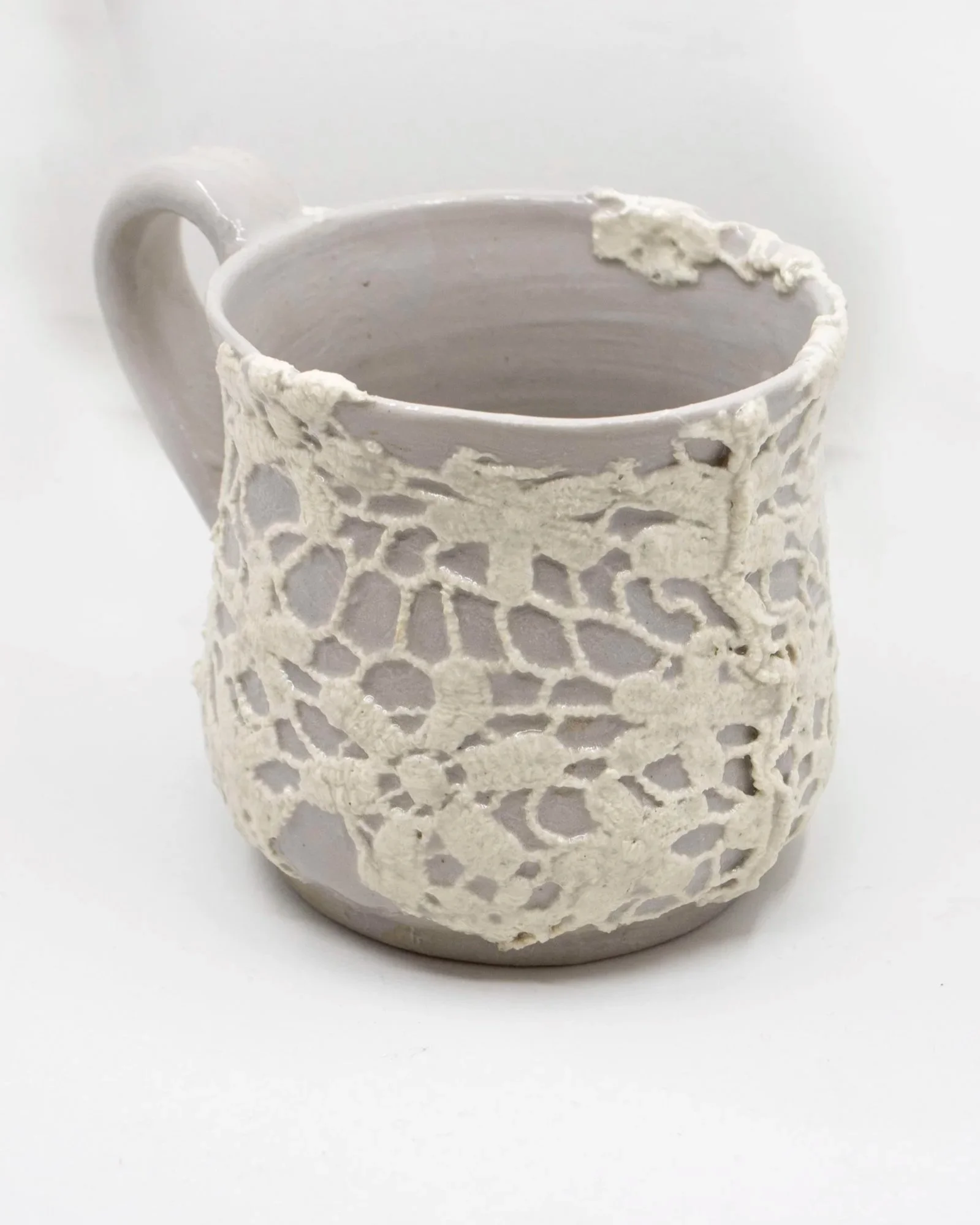 "Grandma's Sweater," Stoneware Lace Burnout, 2026