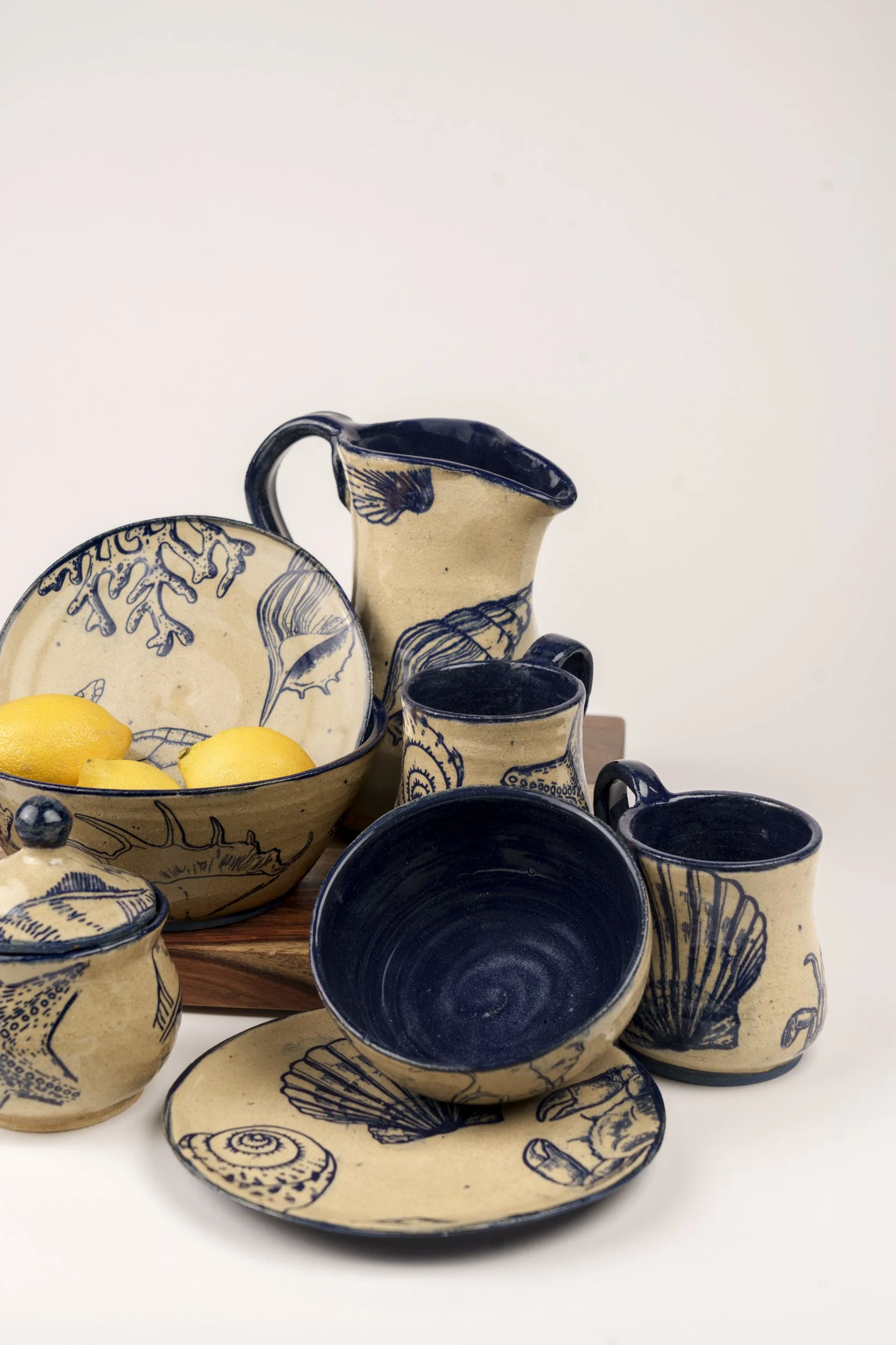 "Sealife Set," Stoneware, 2026