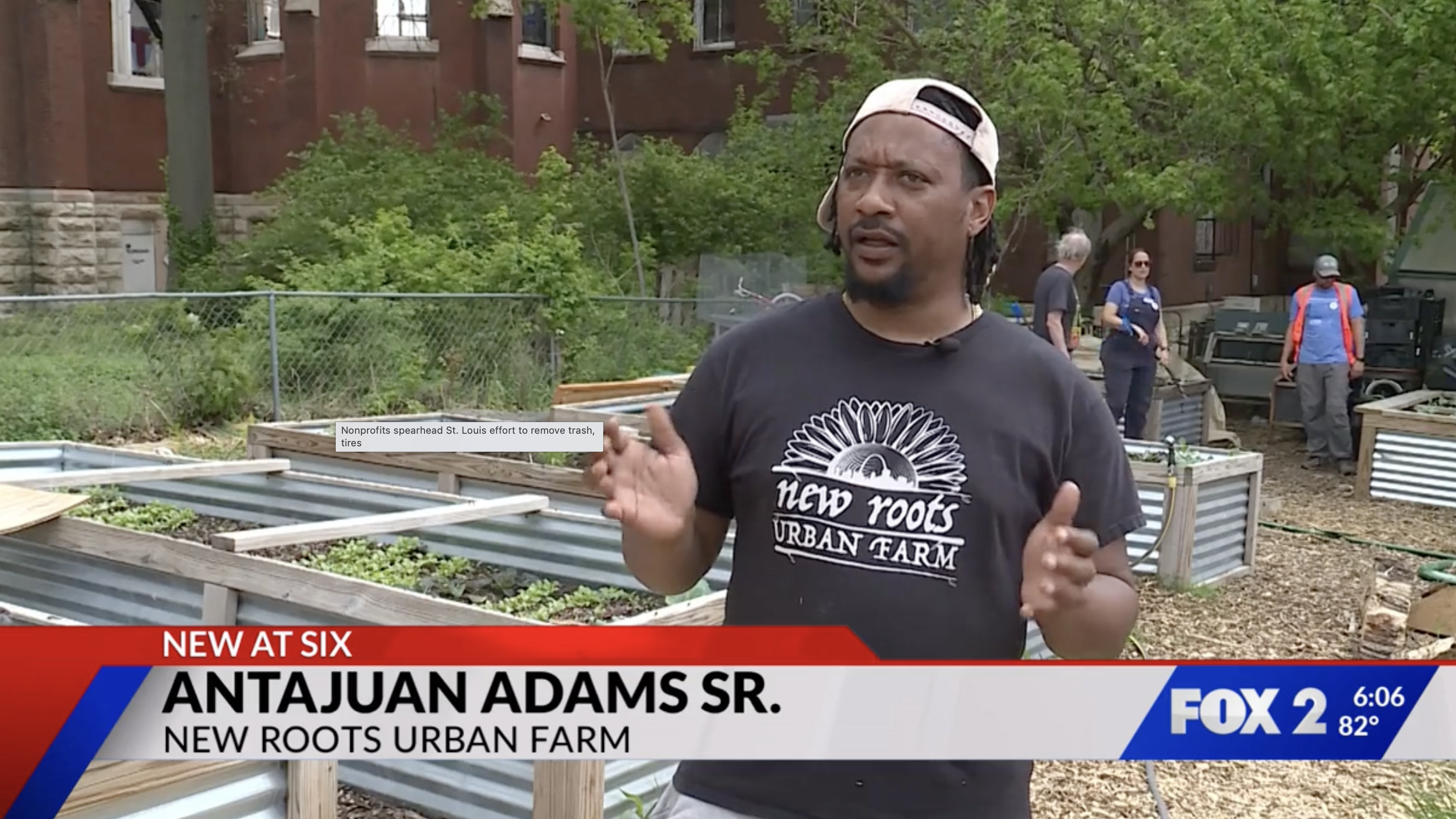 New Roots Urban Farm Spreaheads Tire and Trash Removal