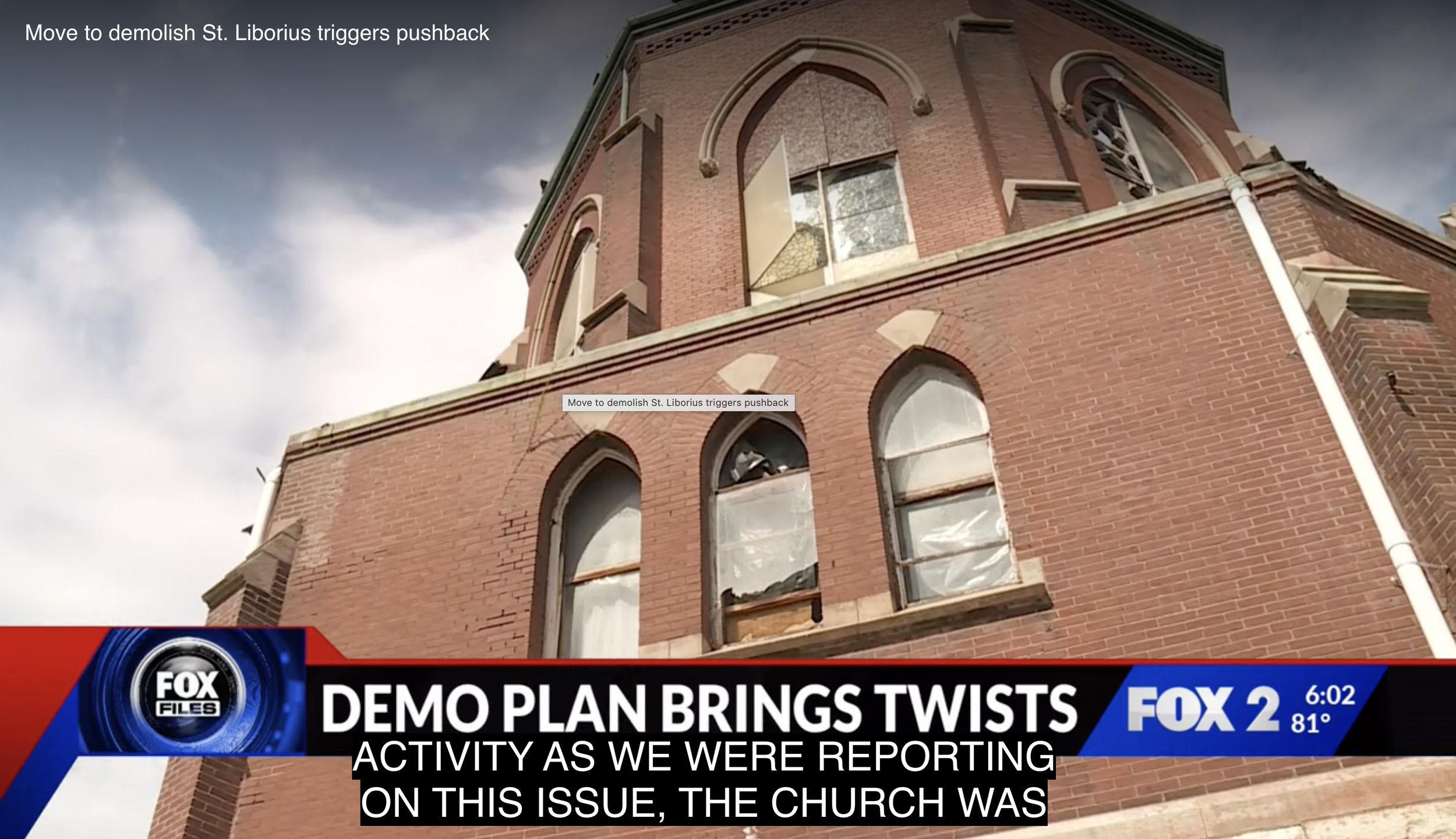 Move to Demolish St. Liborius Triggers Pushback