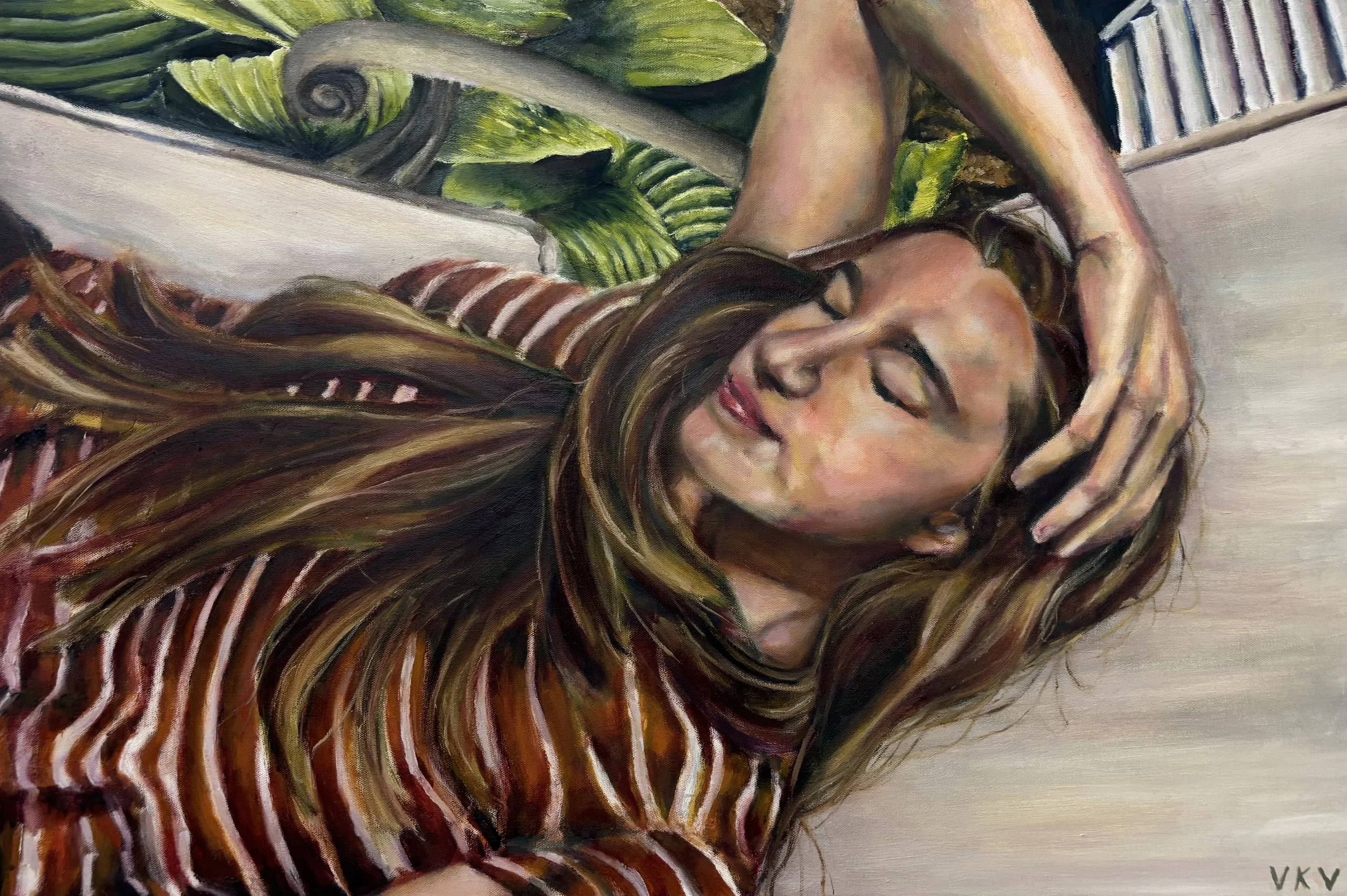 "After All This Time", oil on canvas, 36 inches by 24 inches, 2025