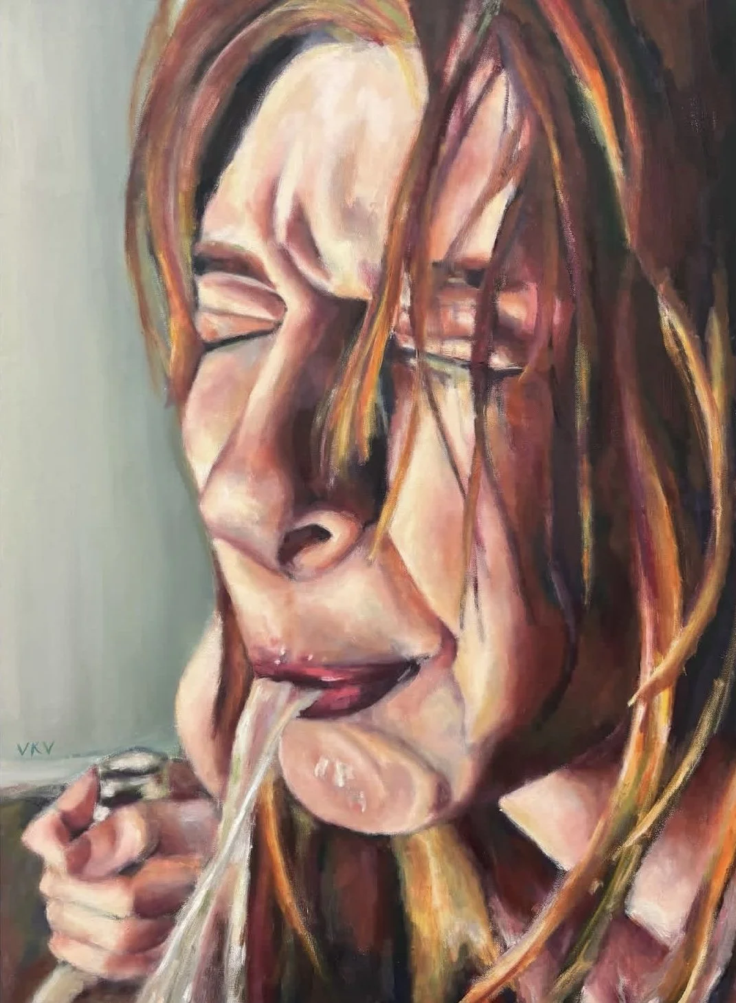 "Anonymous", oil on canvas, 30 inches by 40 inches, 2025