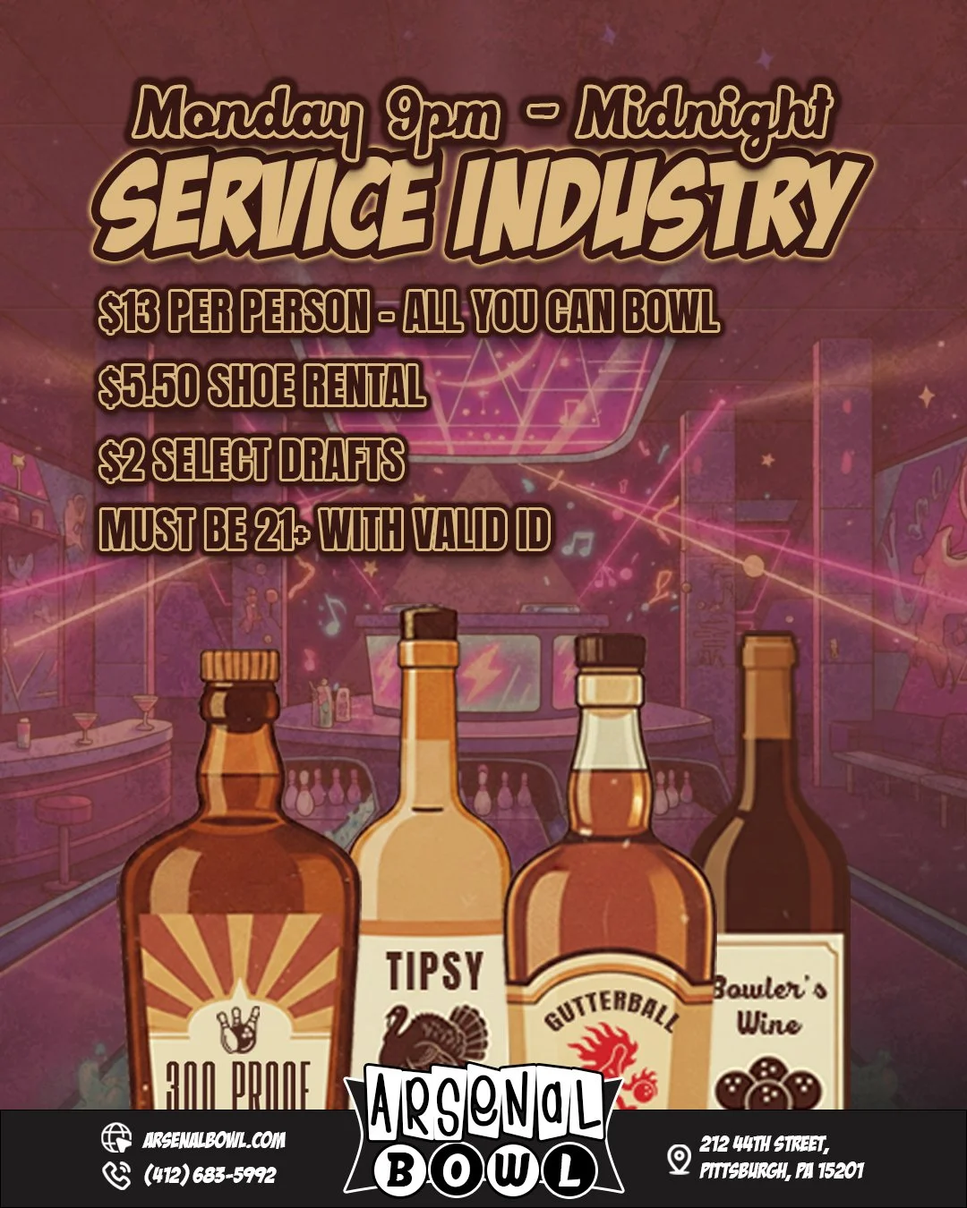 🗣️ Happy Monday - Shout out to all of our fellow Hospitality workers out there!

We know the working week has only just begun, but why not take a break and enjoy a night dedicated to you.

Join us for our weekly Industry Night from 9 PM to midnight.