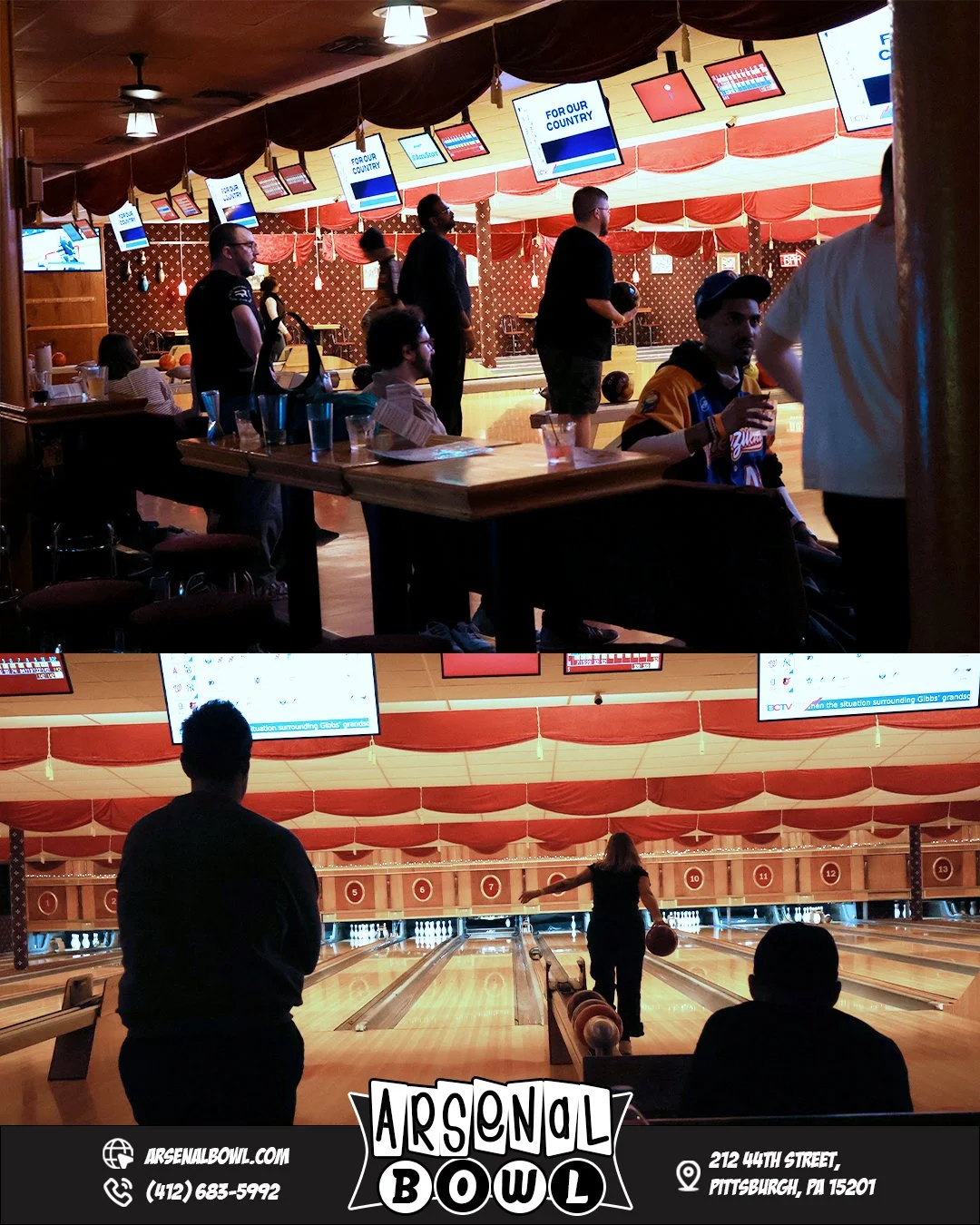 No frills, no fuss!

Just the hits you remember and the game you love. Join us for 80s and 90s night. 🕹️👾

🔗www.arsenalbowl.com 
📍212 44th Street, Pittsburgh, PA 15201
📞(412) 683-5992 

 #thingstodoinpittsburgh #pittsburghpa #bowlingfun #pittsbu