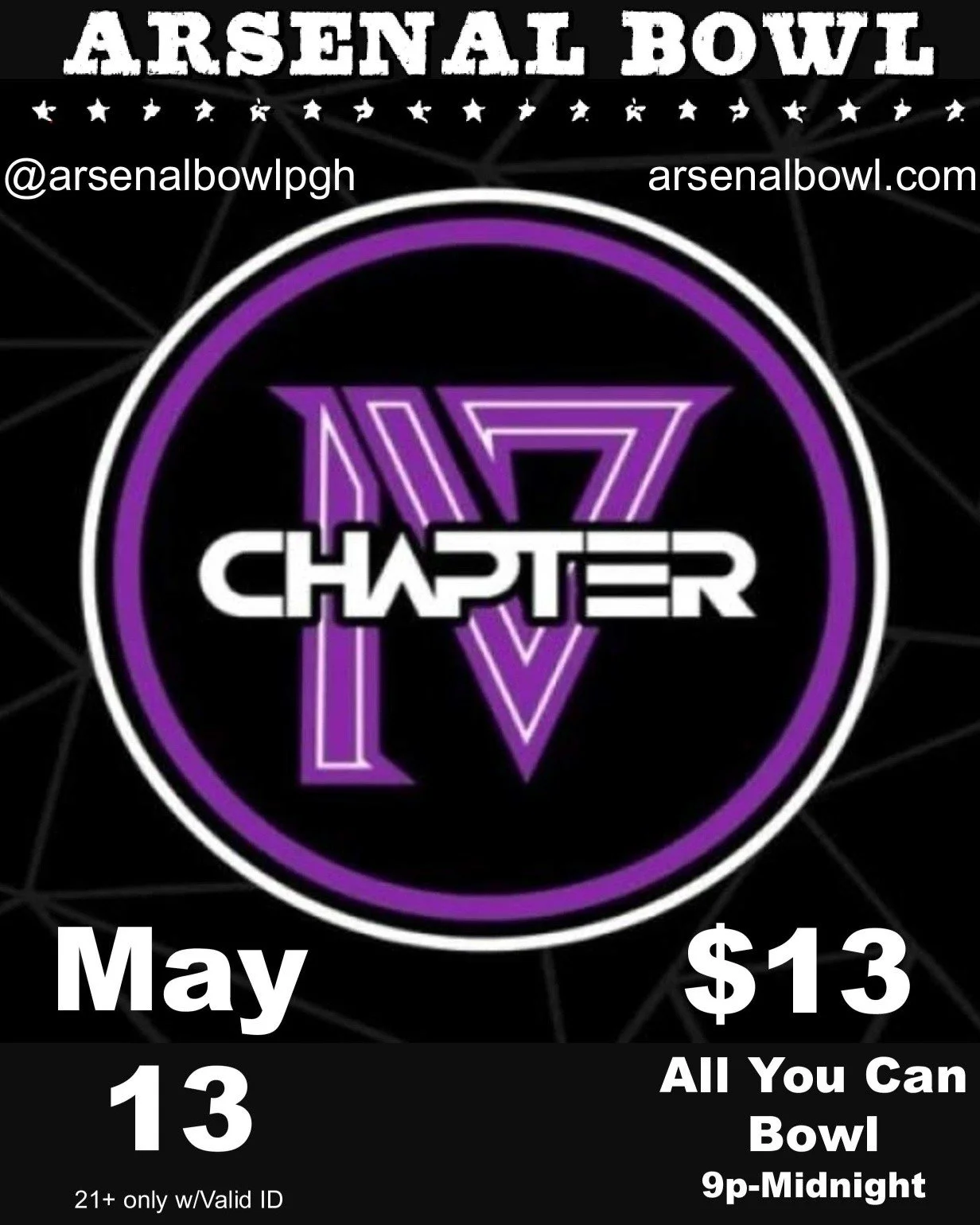 📣📣 BAND ANNOUNCEMENT 📣📣

This Wednesday (May 13th 2026) we will be joined by the amazing @chapter_iv_band !

They'll be providing the perfect soundtrack for your midweek escape.

Doors open 9pm.
Everyone must be 21+ and provide valid ID upon entr