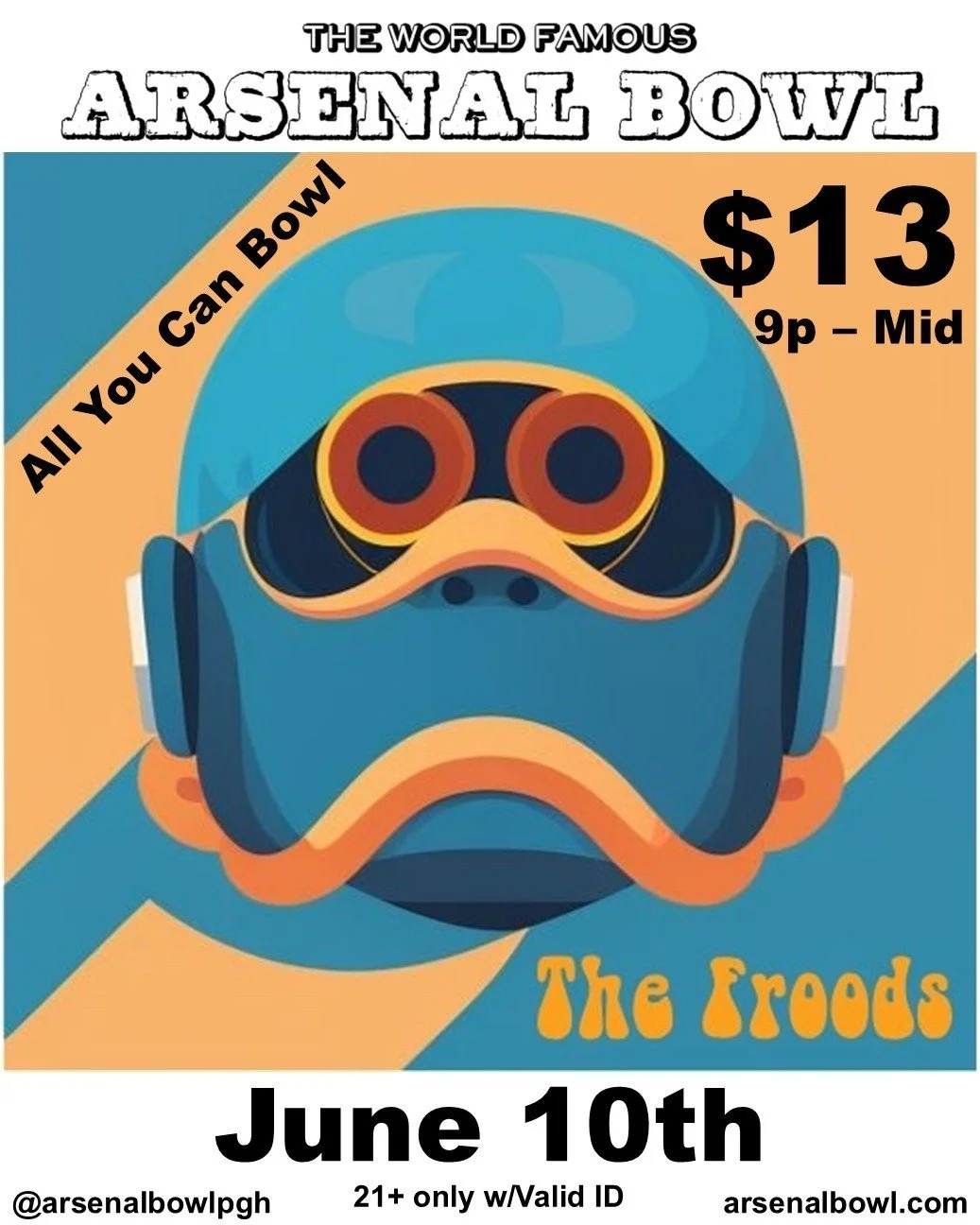 📣📣 BAND ANNOUNCEMENT 📣📣

On Wednesday June 10th we will be joined by The Froods !

They always put on a killer performance - don't miss out.

Doors open 9pm.

Everyone must be 21+ and provide valid ID upon entry.

 #pittsburghpa #event #liveband 