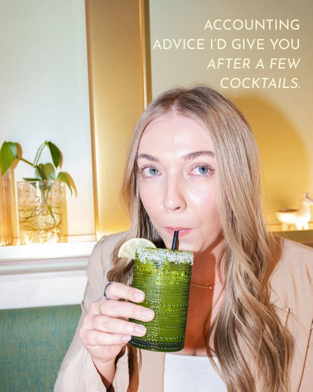 POV: You got Anna 2 cocktails deep and asked her what she REALLY thinks about your business finances 🍸