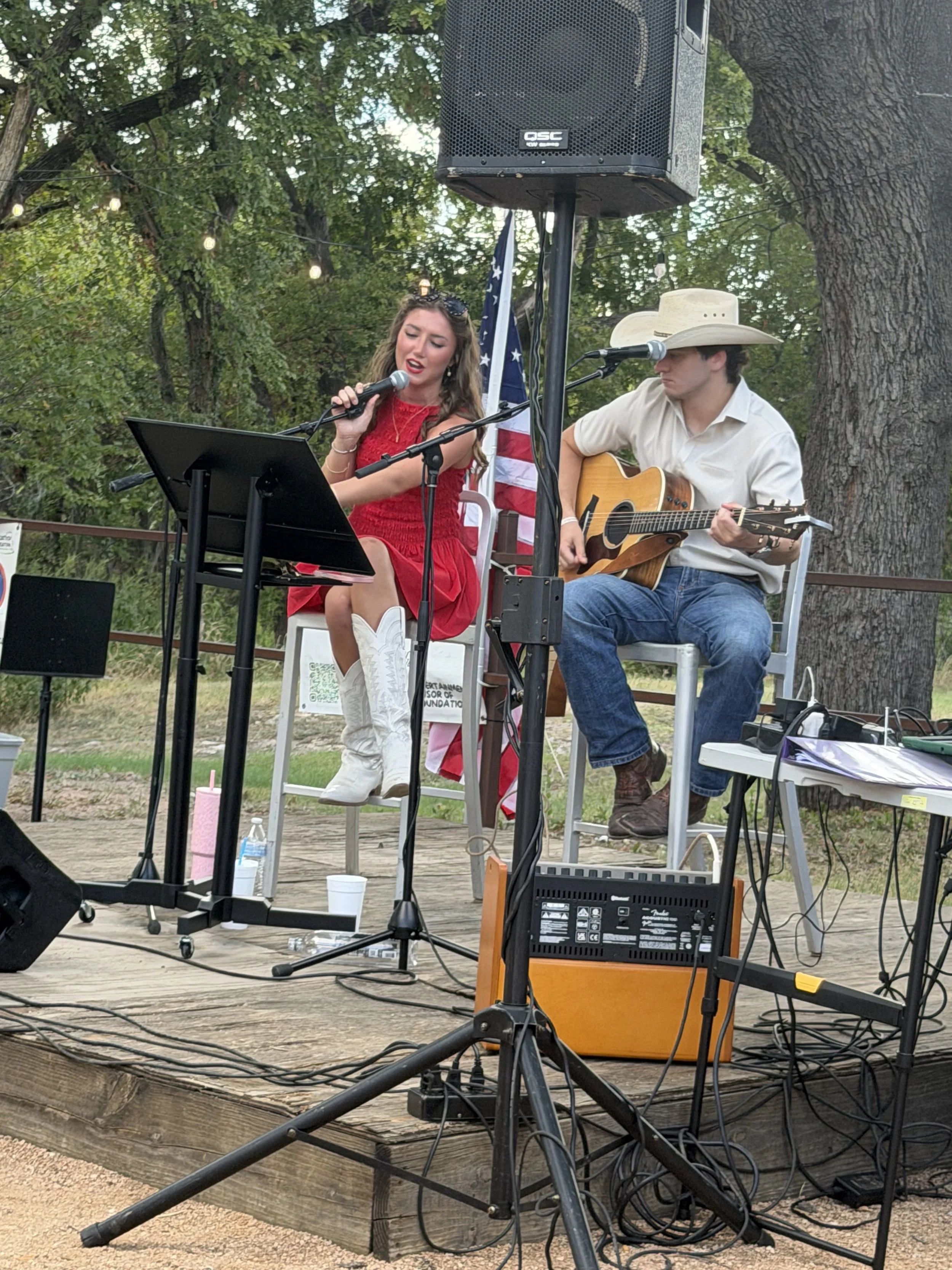 Music was provided by local talent Avery Meredith & a friend.