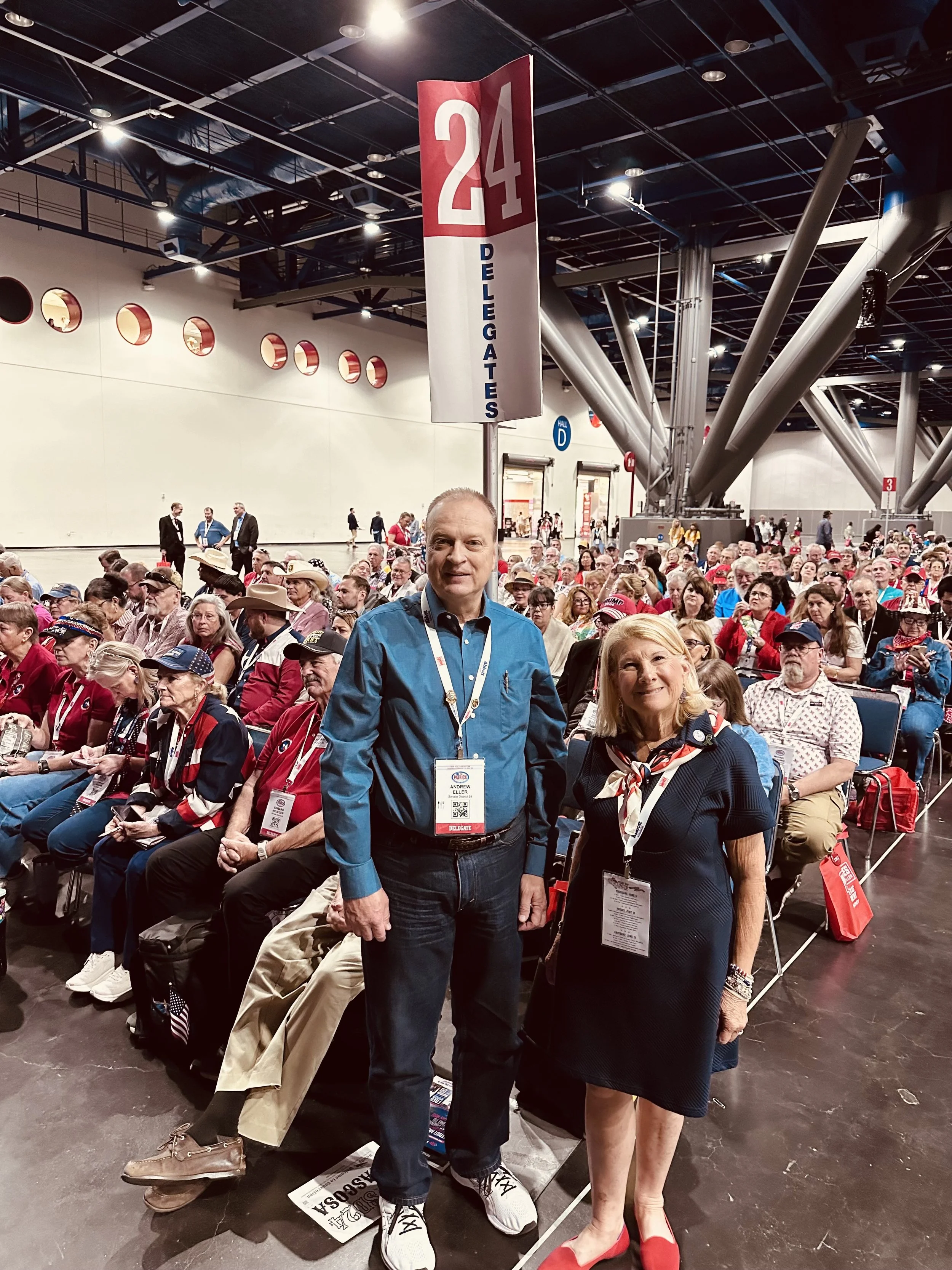 Congrats to Andy Ellen & Mary Jane Avery, who  were unanimously re-elected to represent SD 24 on the SREC.