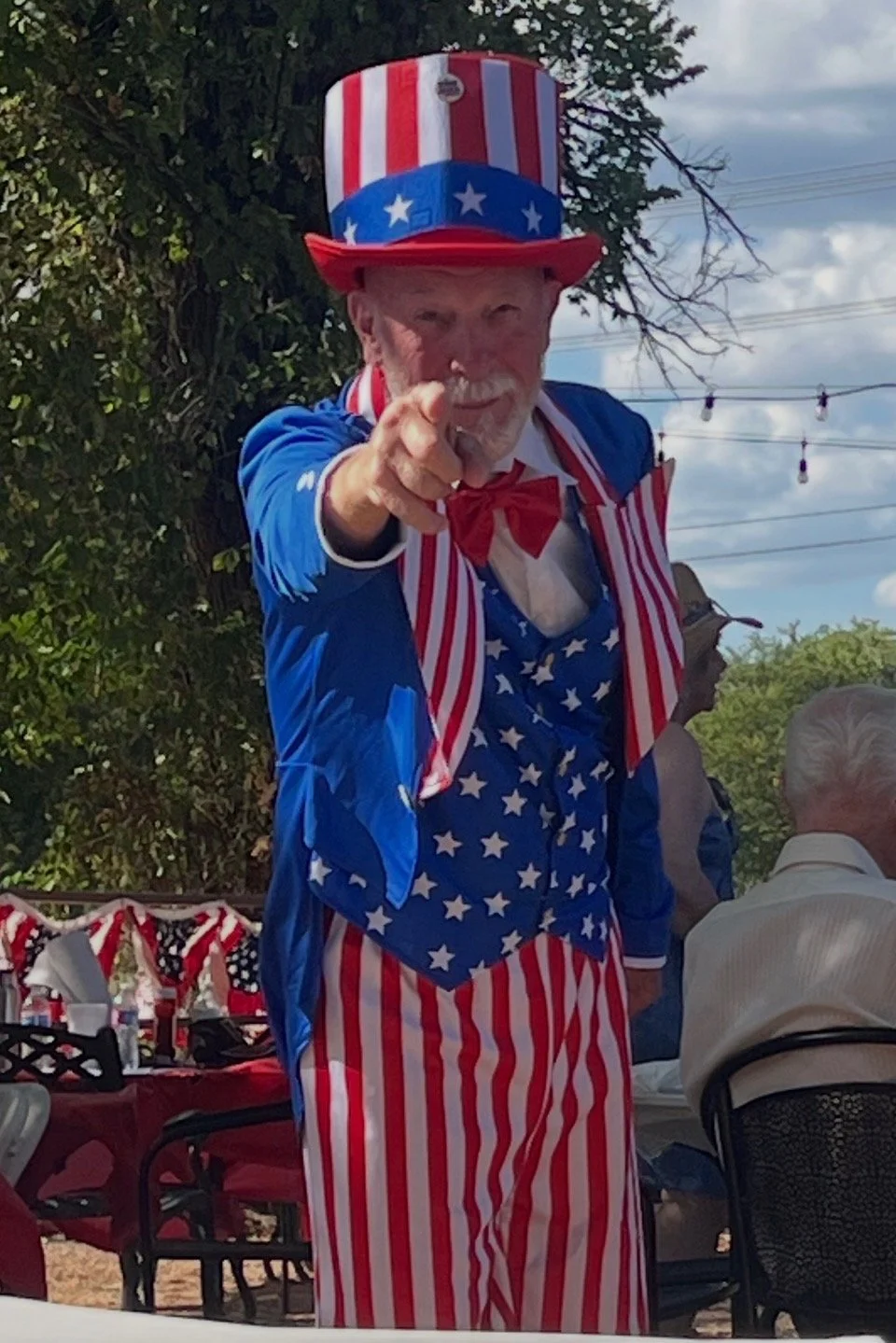 Thank you, Steve Anderson, for your special presence as Uncle Sam!