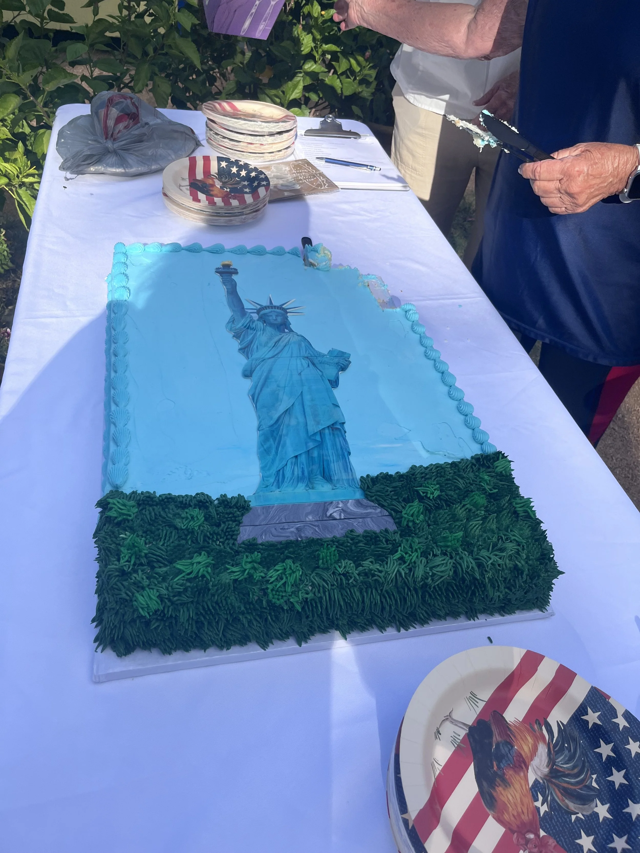 Representative Ellen Troxclair gave an update on her work and provided this beautiful & delicious cake as well. 