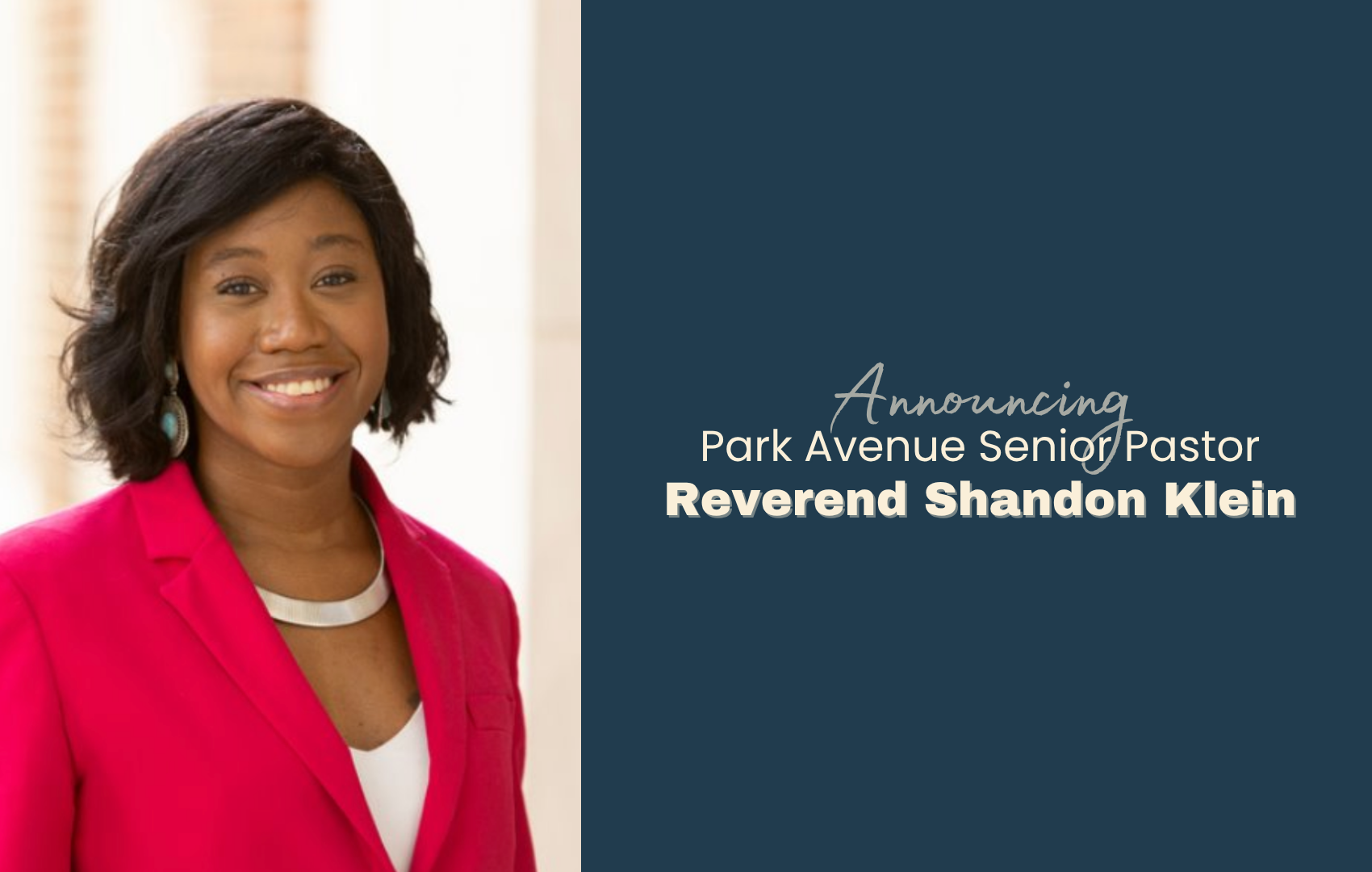 Announcing The New Park Avenue Senior Pastor