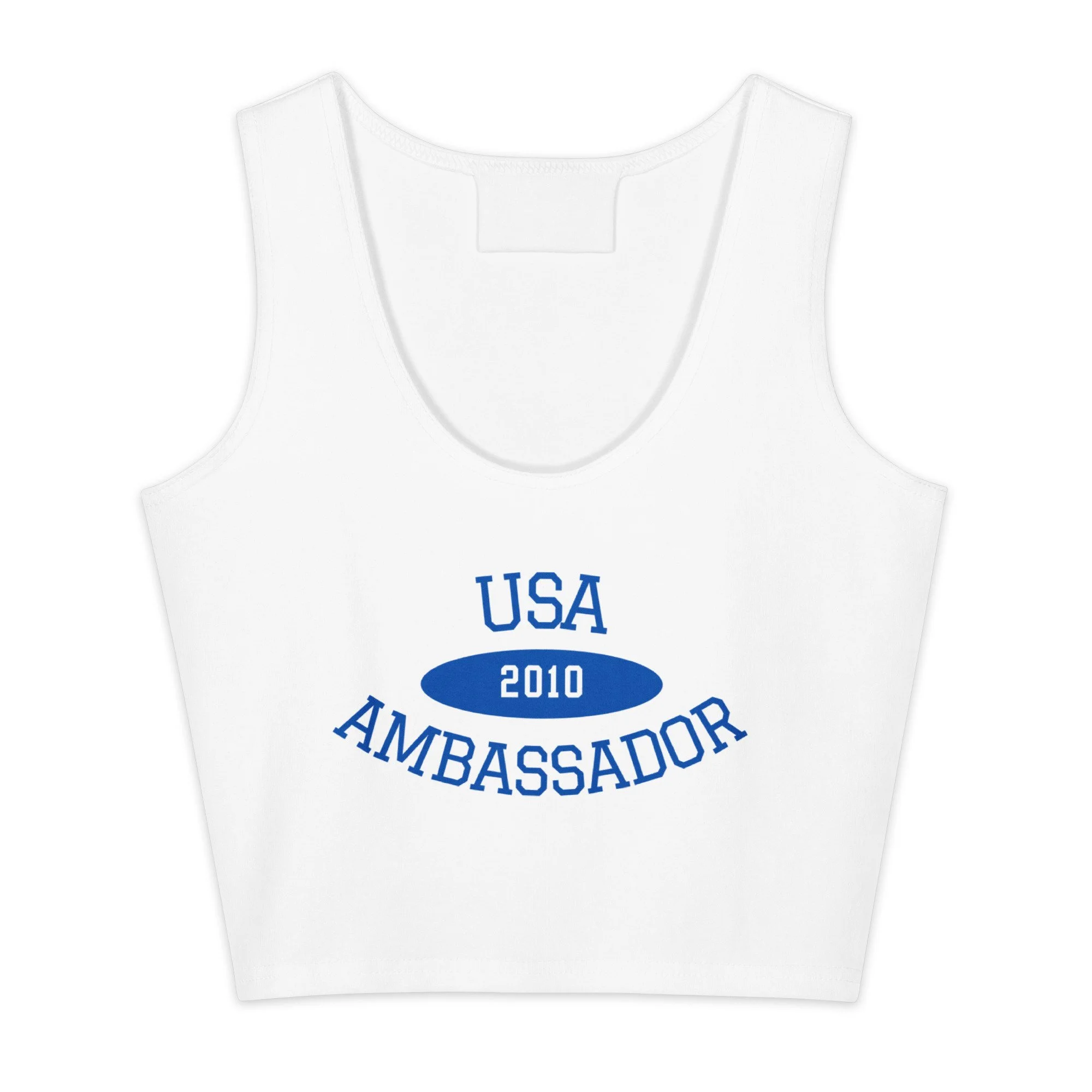 USA Ambassador Est. 2010 Cotton crop top