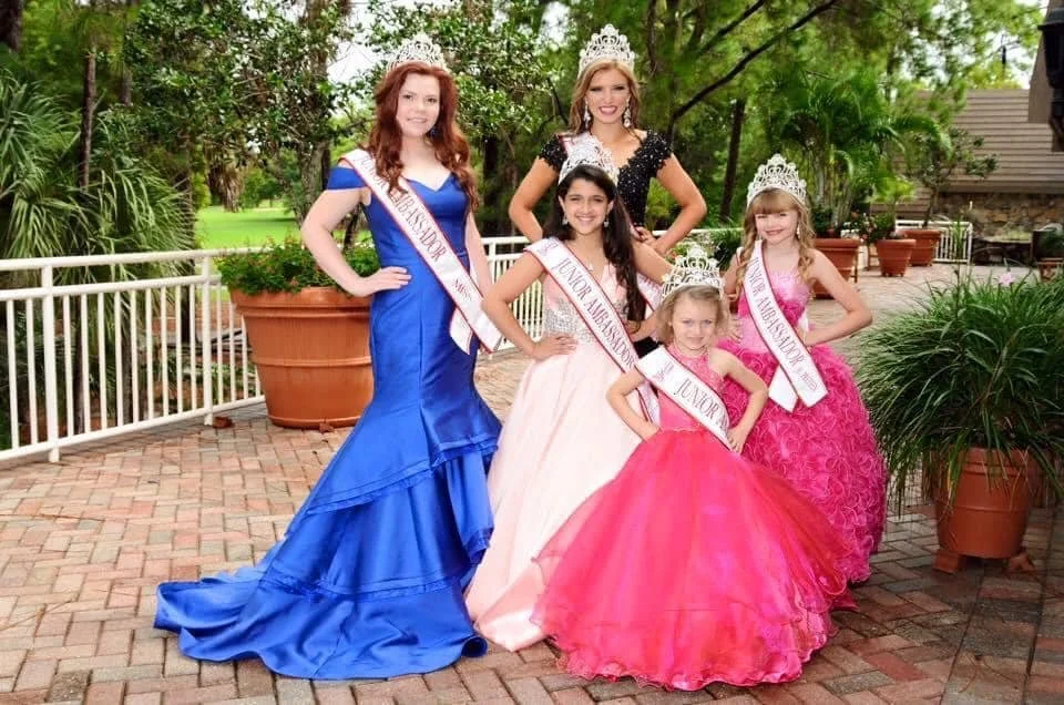 Cheyenne- Little Miss / Ashley- Jr. Preteen / Mary- Preteen / Shannon- Teen / Savannah- Miss