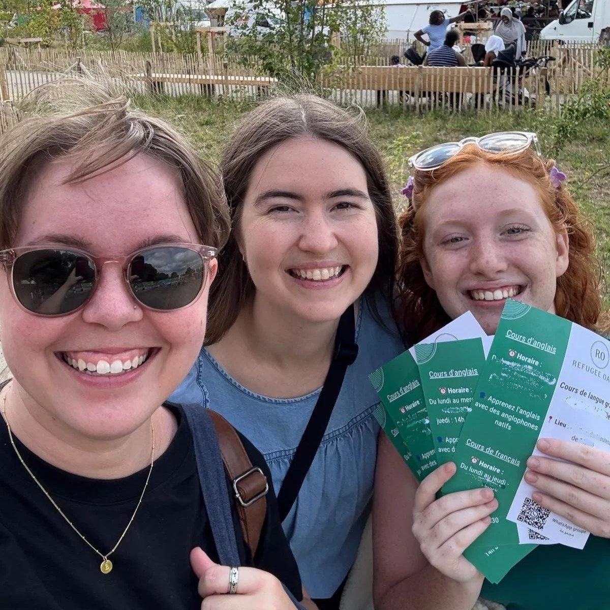 Churches often ask, &lsquo;How will people know these classes are for them?&rsquo;

Good news travels on foot! Our team is out in the neighborhood inviting students to join our classes with flyers in their languages.

#BuildingCommunity #refugeeoasis