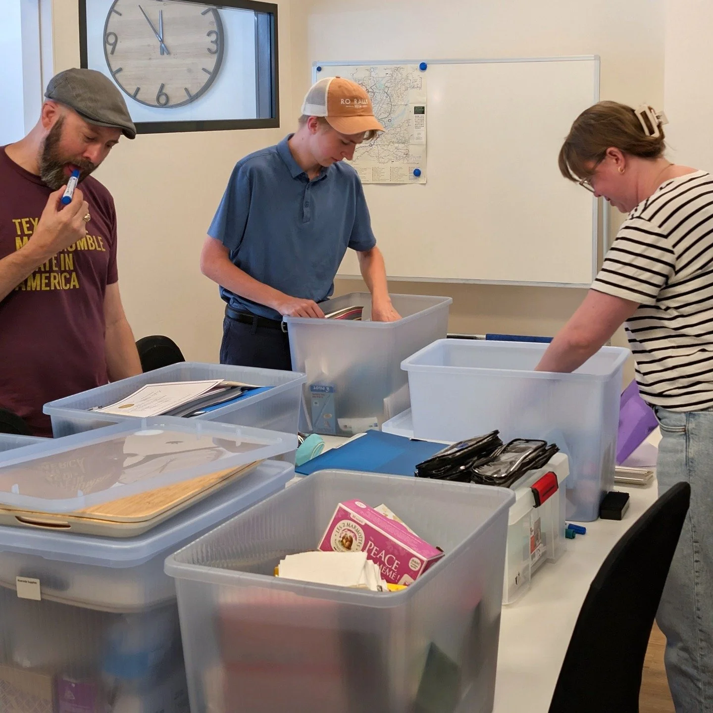 School&rsquo;s out, but the work continues. Our summer squad is making sure nothing&rsquo;s missing! Some of our staff like to joke for the camera . . . can you tell?

#refugeeoasis