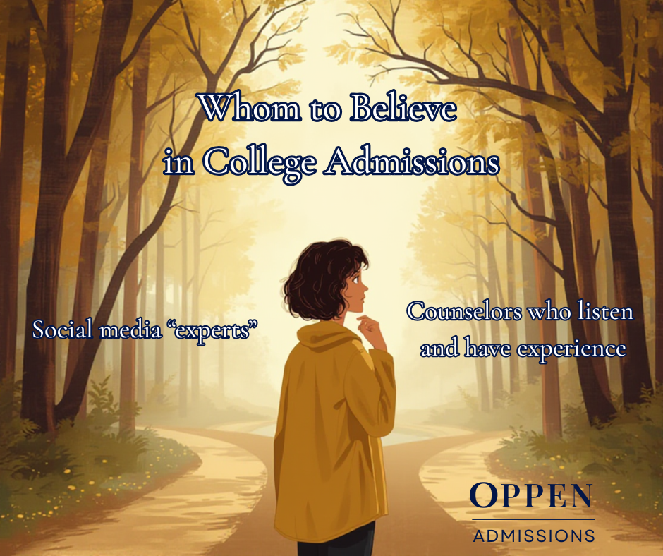 Whom to Believe in College Admissions