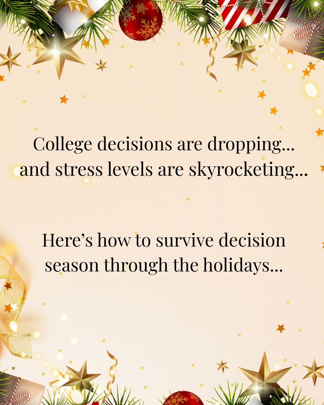 How to Reduce Stress as College Decisions Start to Come In