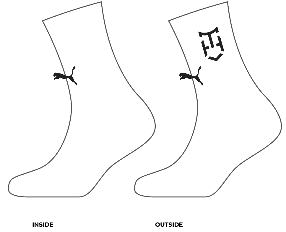 HAT-TRICK CASUAL Socks - White