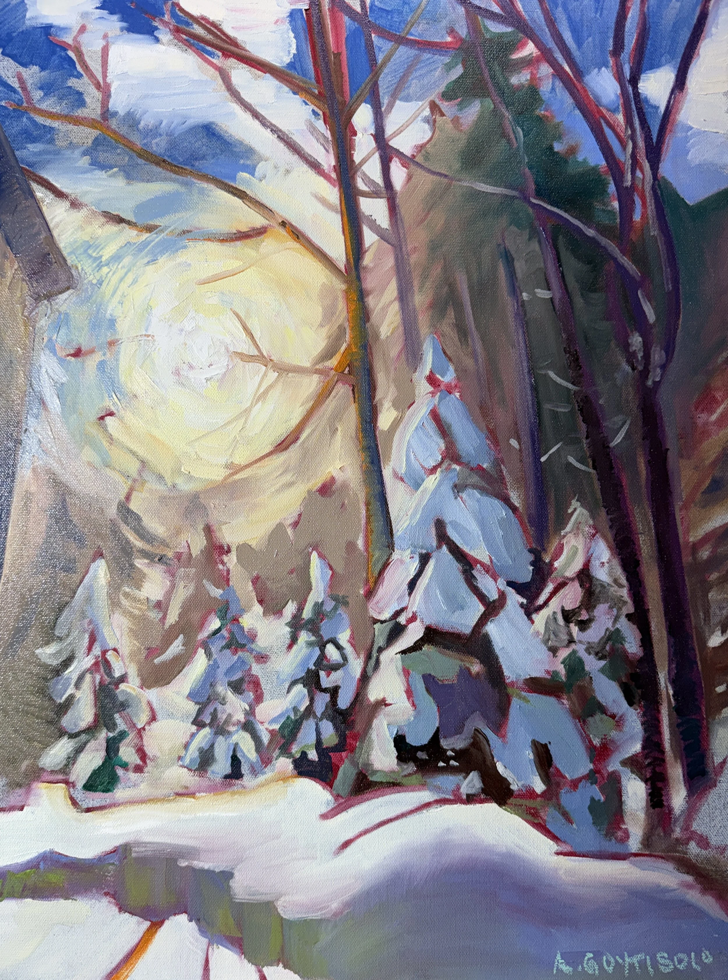 "Little Trees Next to my House" -- ORIGINAL NOT CURRENTLY FOR SALE