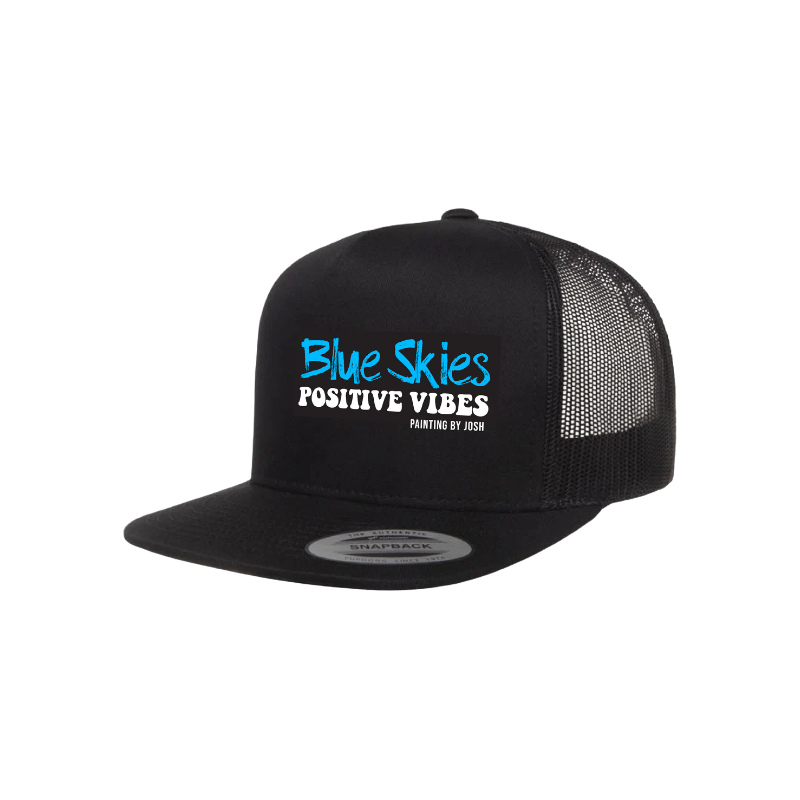 Blue Skies Positive Vibes Trucker Cap.png