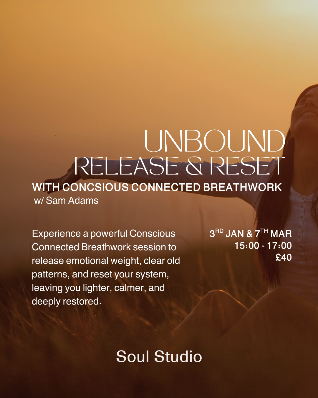 UNBOUND: Release &amp; Reset with Conscious Connected Breathwork with Sam Adams