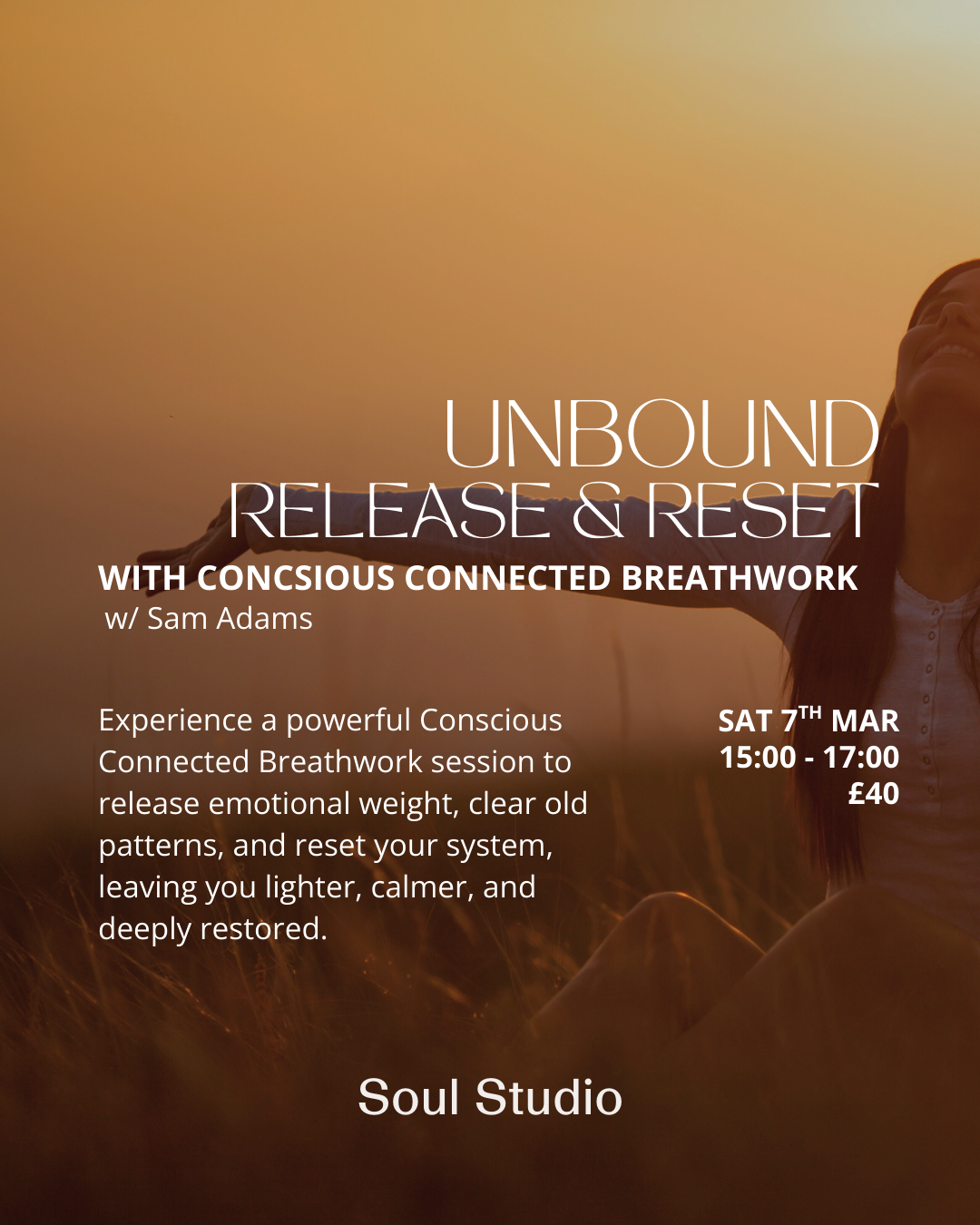 UNBOUND - Release and Reset with Conscious Connected Breathwork with Sam Adams