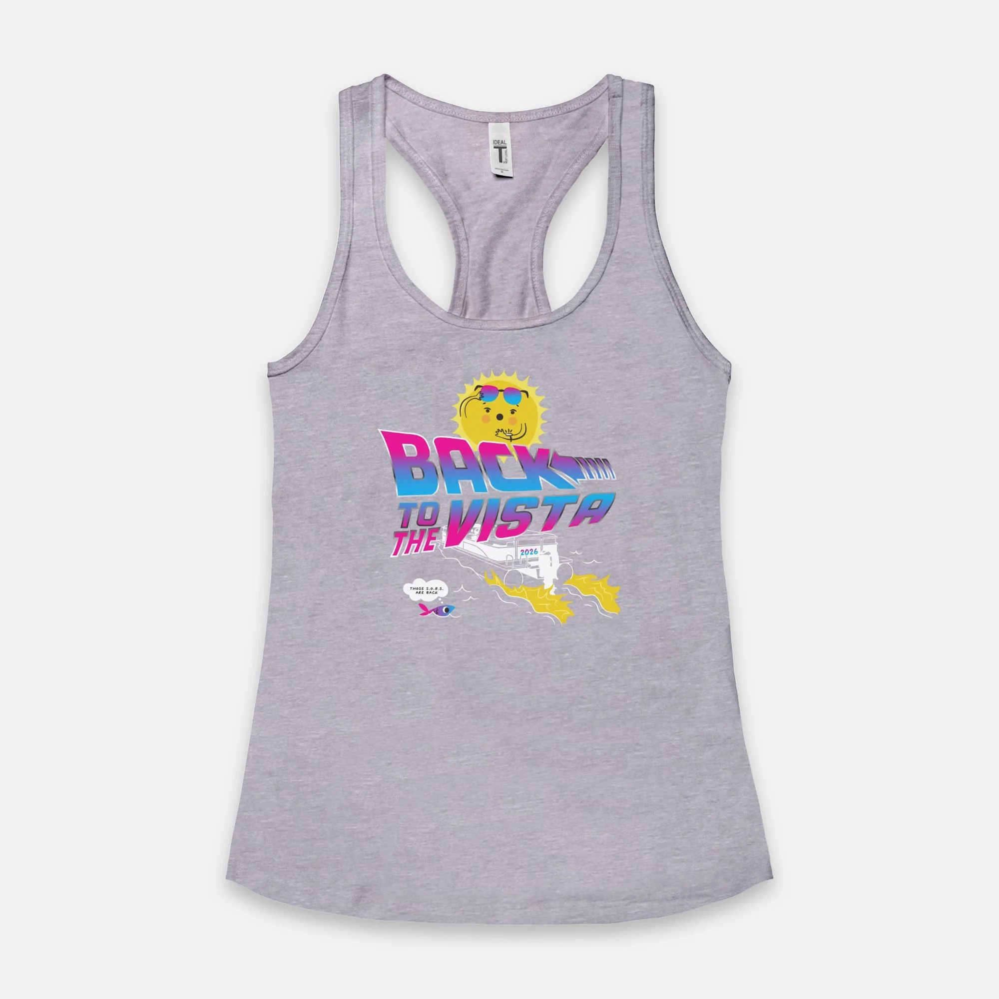 Racerback in Heather Gray