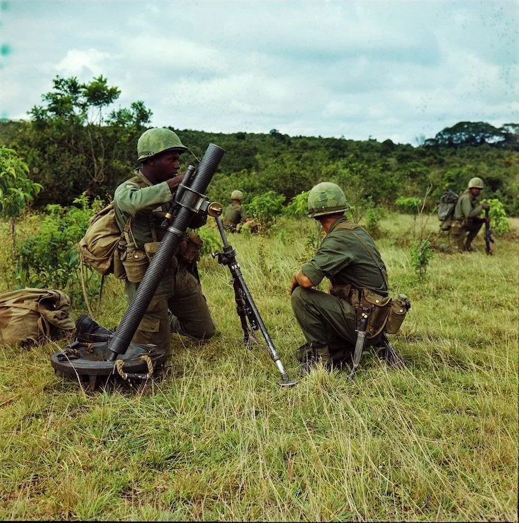 101st Airborne 81 mm mortar crew Operation Harrison 1966