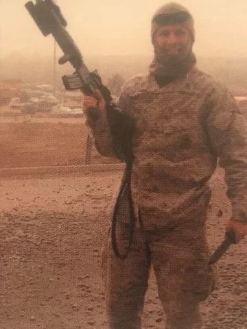 US Marine with rifle