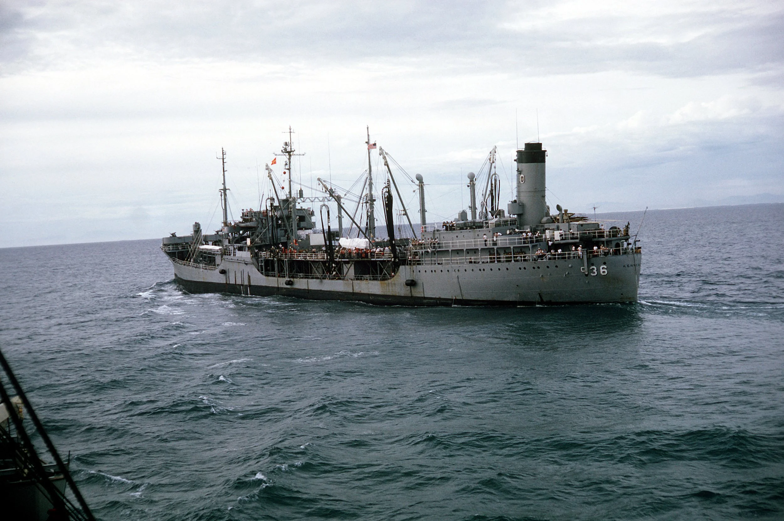 Oiler USS KENNEBEC off the coast of Vietnam