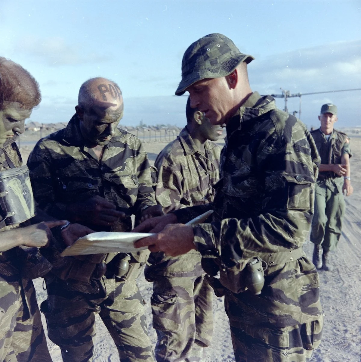 LRRP team briefing Operation Harrison 1966