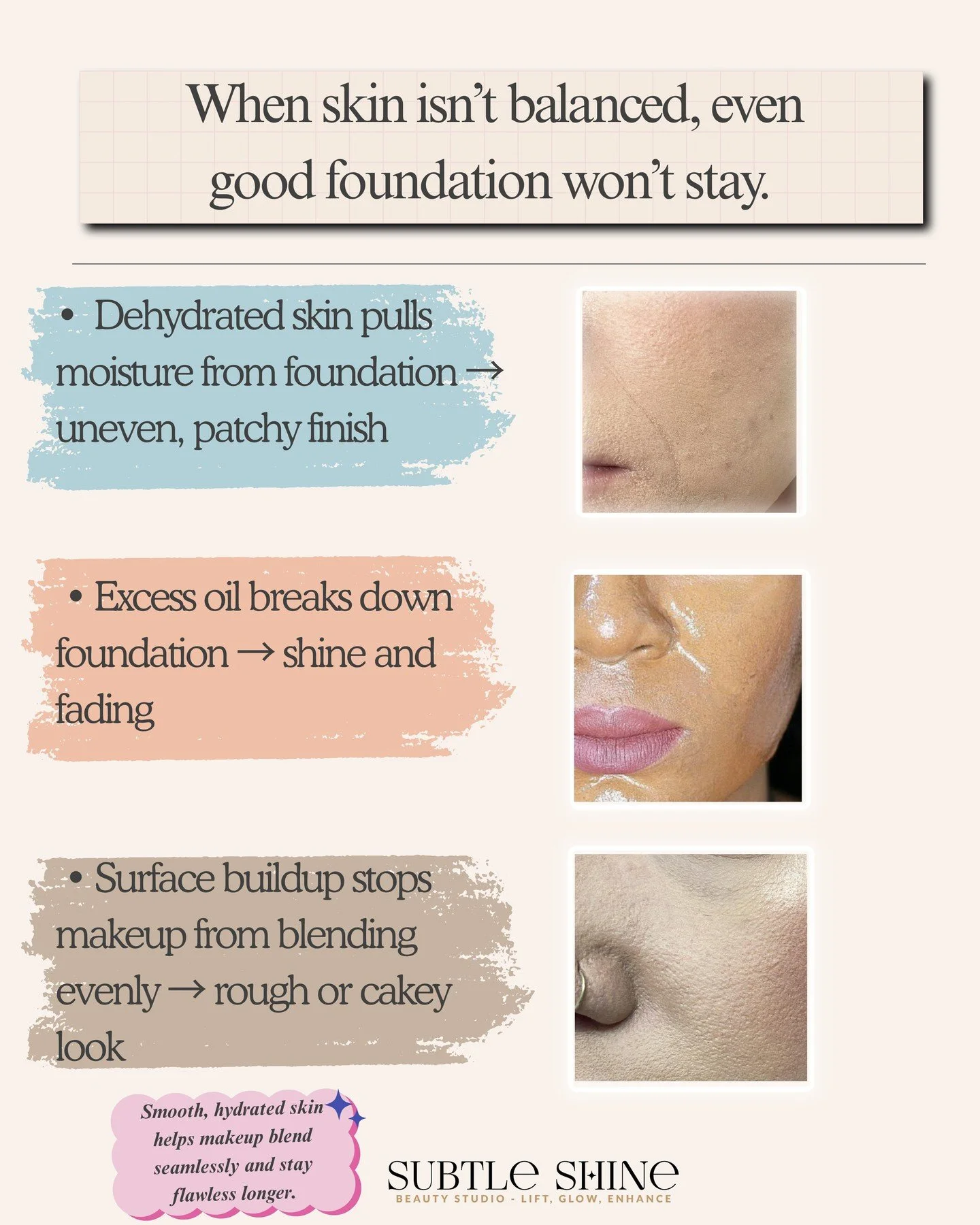 As the weather warms and the festive season begins...

It&rsquo;s the time of year with more gatherings, celebrations &mdash; and a little more makeup.

If your makeup doesn&rsquo;t sit quite the same or doesn&rsquo;t last as long, it&rsquo;s often n