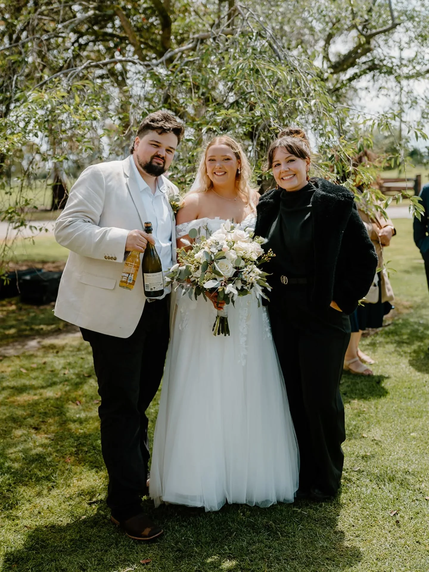 Wednesday the 22nd had WILD weather predictions but these two copped it on the chin, rang all their vendors to pull the timing forward and we were able to marry them earlier in the day before the worst of the wind and rain kicked in.

I was told ther