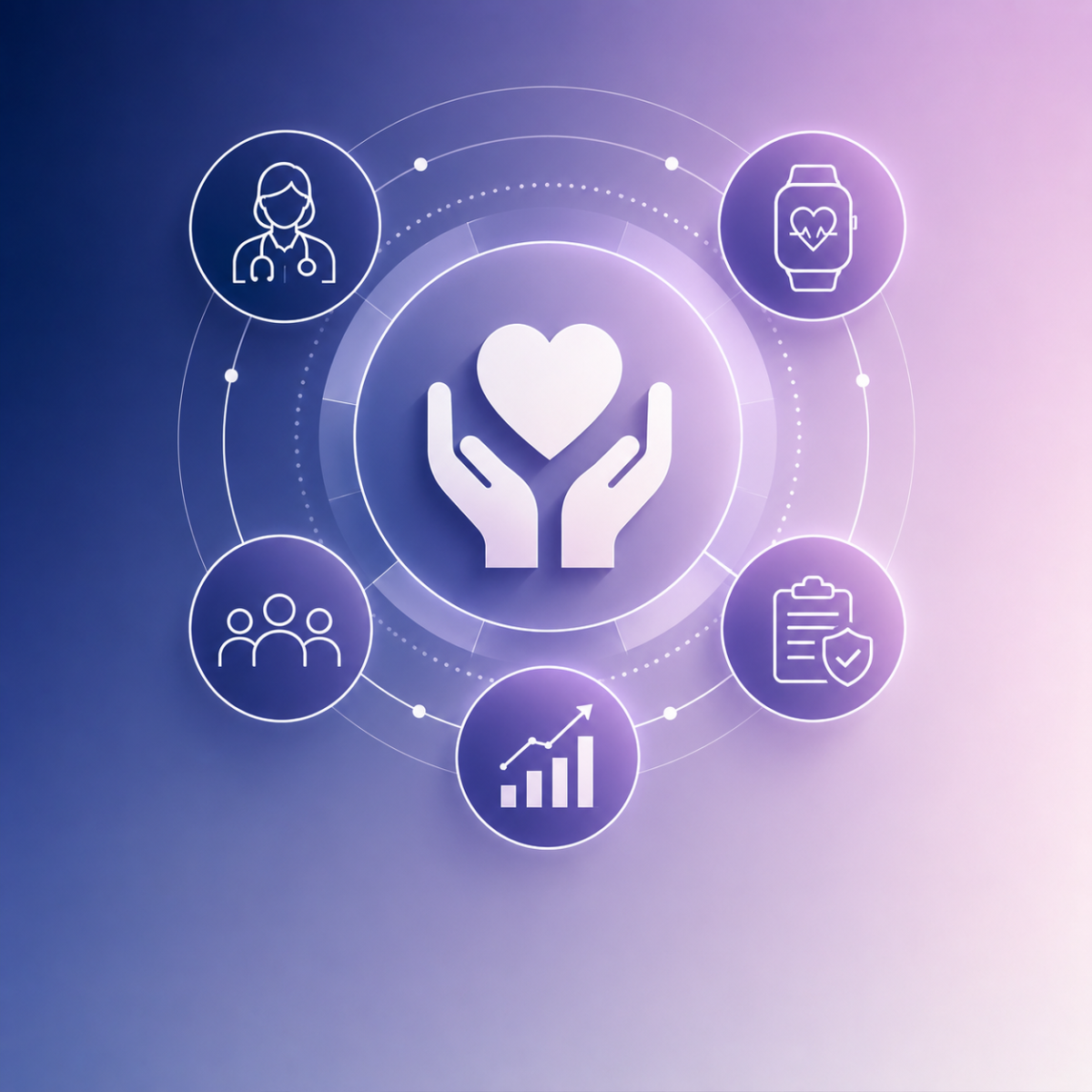 Image of senior care healthcare icons