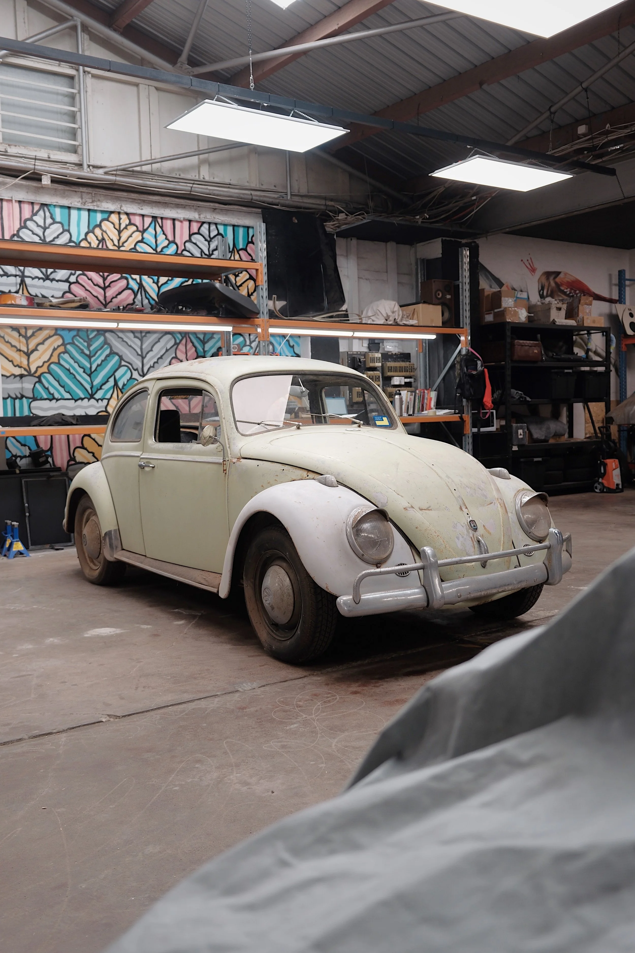 1960 VW Beetle before starting full restoration.