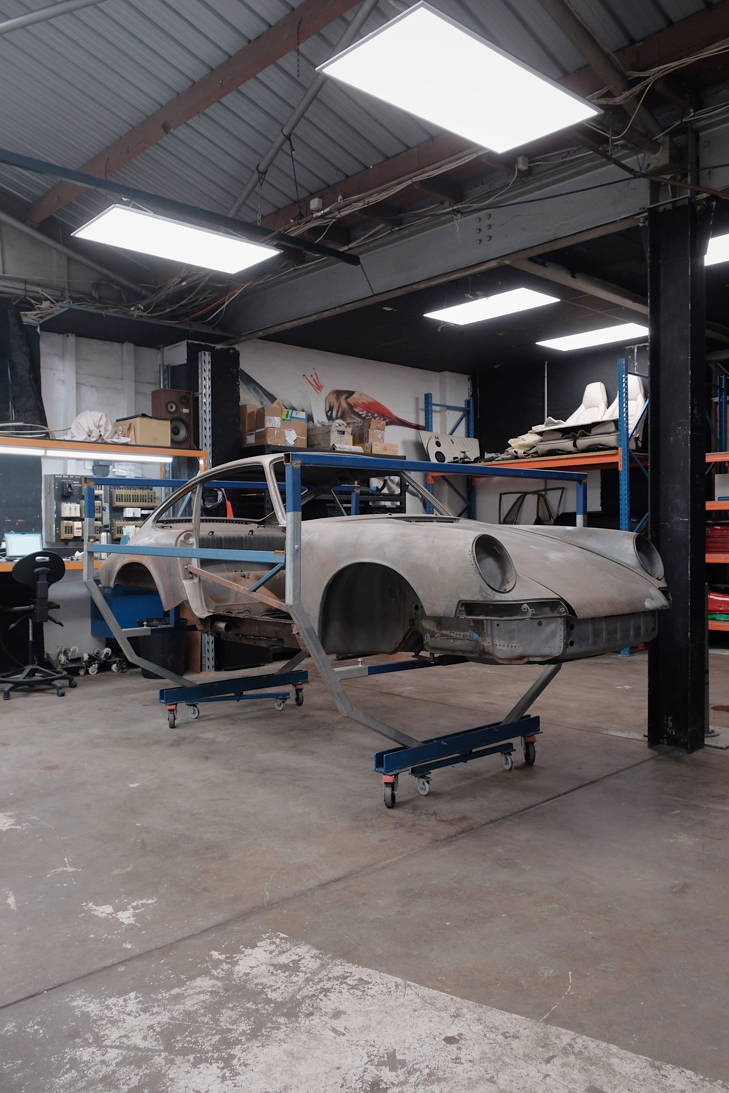 1966 Porsche 912 in to project manage metal repairs and paint work.