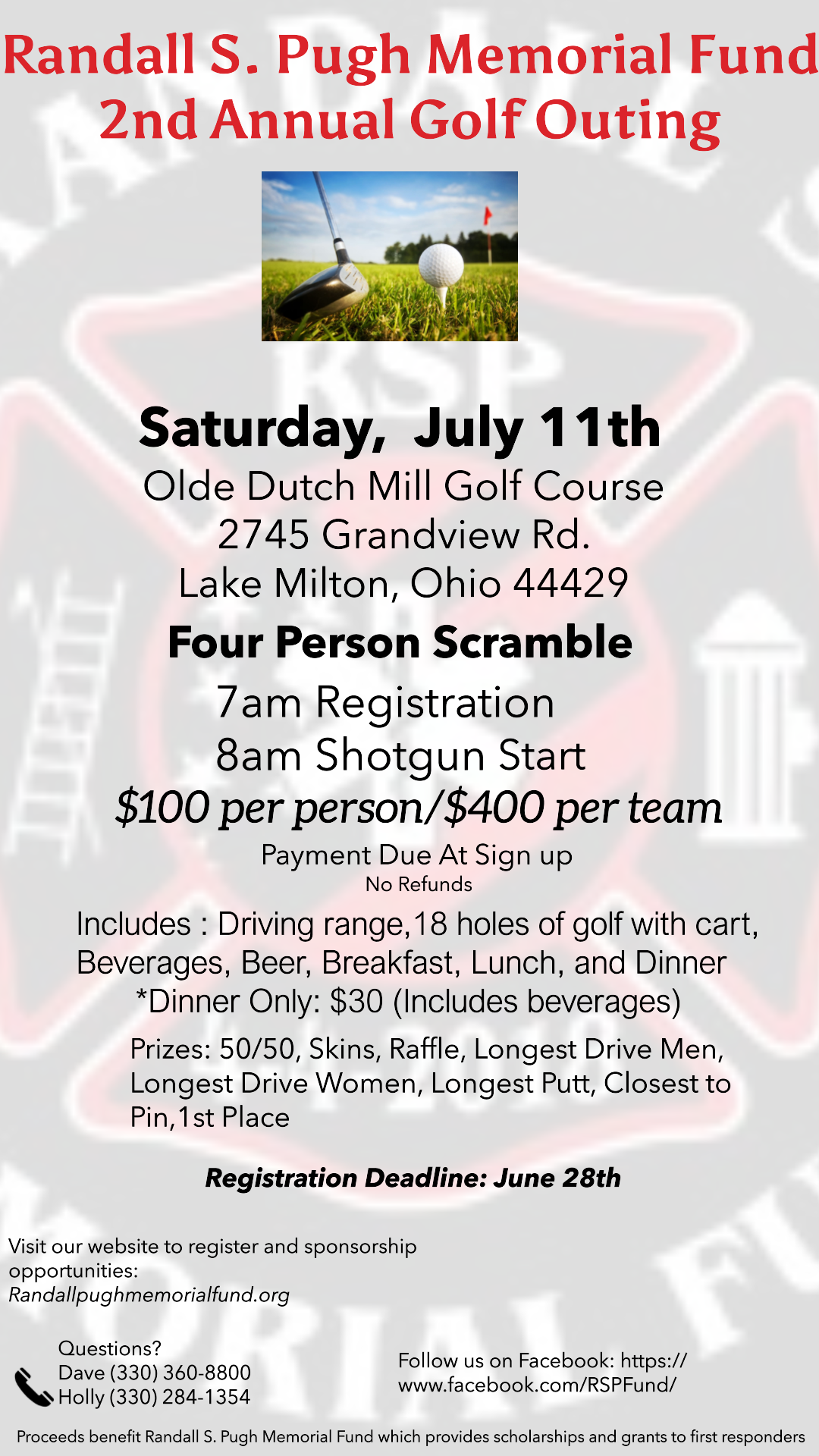 2nd Annual Randall S. Pugh Golf Outing