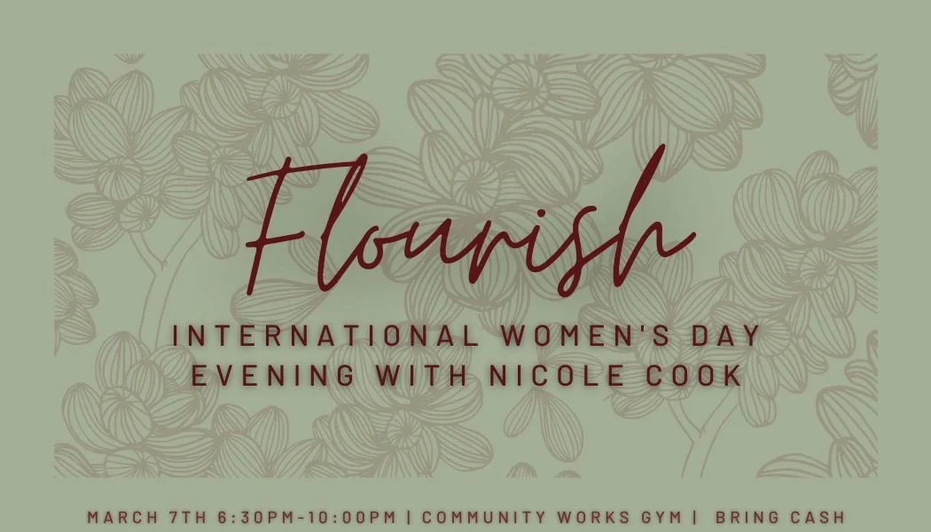 Ticket: Flourish's International Women's Day Evening with Nicole Cook