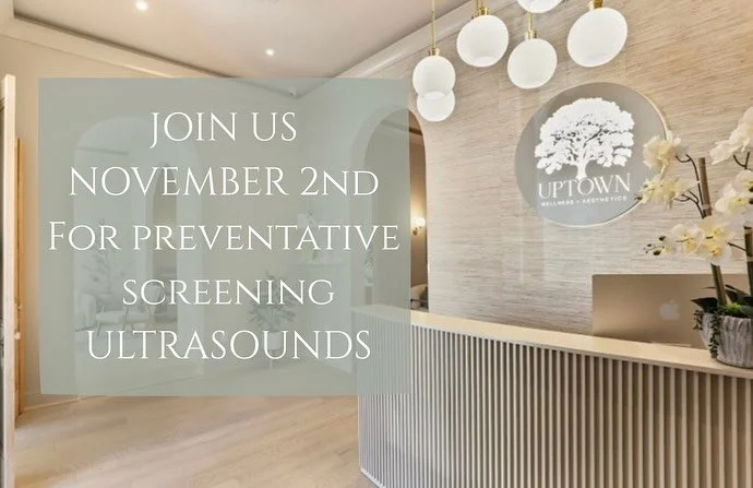 In Honor of Breast Cancer Awareness Month
we&rsquo;re teaming up with Uptown Wellness + Aesthetics on November 2nd to offer breast screening ultrasounds and more!

You may benefit from a breast ultrasound if:
&bull; You&rsquo;re under 40 and want to 