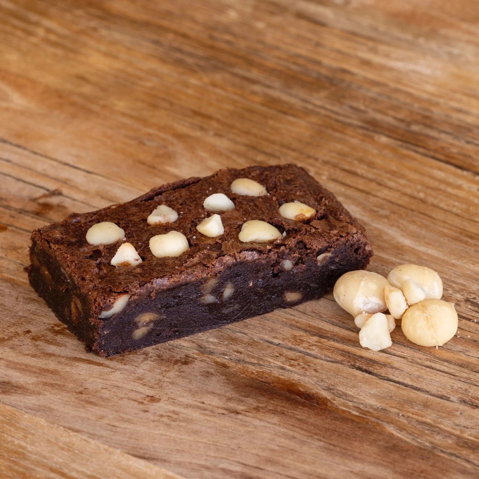 Macadamia Choc Fudge Brownie (Gluten Free)