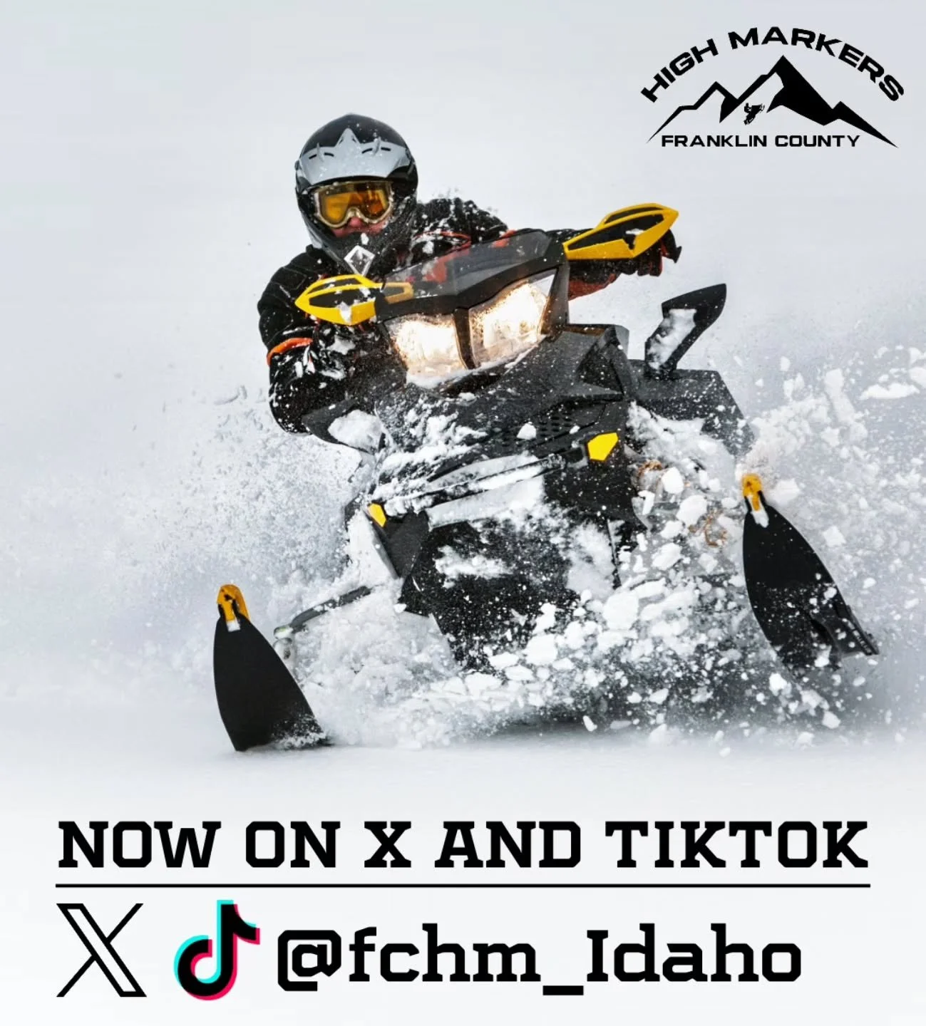 Franklin County High Markers is now officially on X (formally Twitter) and TikTok. Our goal to expand to younger riders who may not be Facebook or Instagram. Please go give us a follow!

https://x.com/fchm_idaho

https://www.tiktok.com/@fchm_idaho?_r