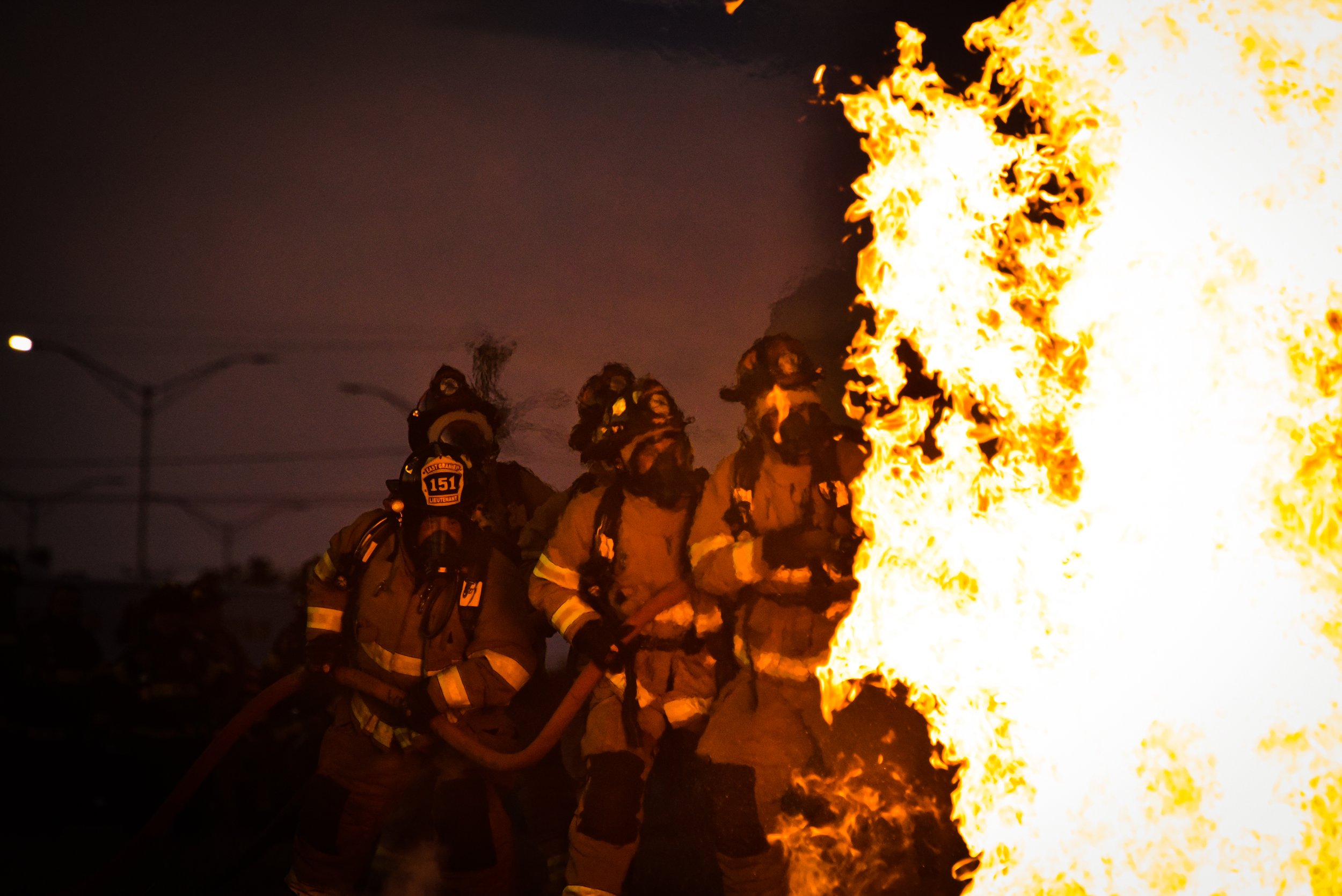 fire department photography session, 
news photographer 