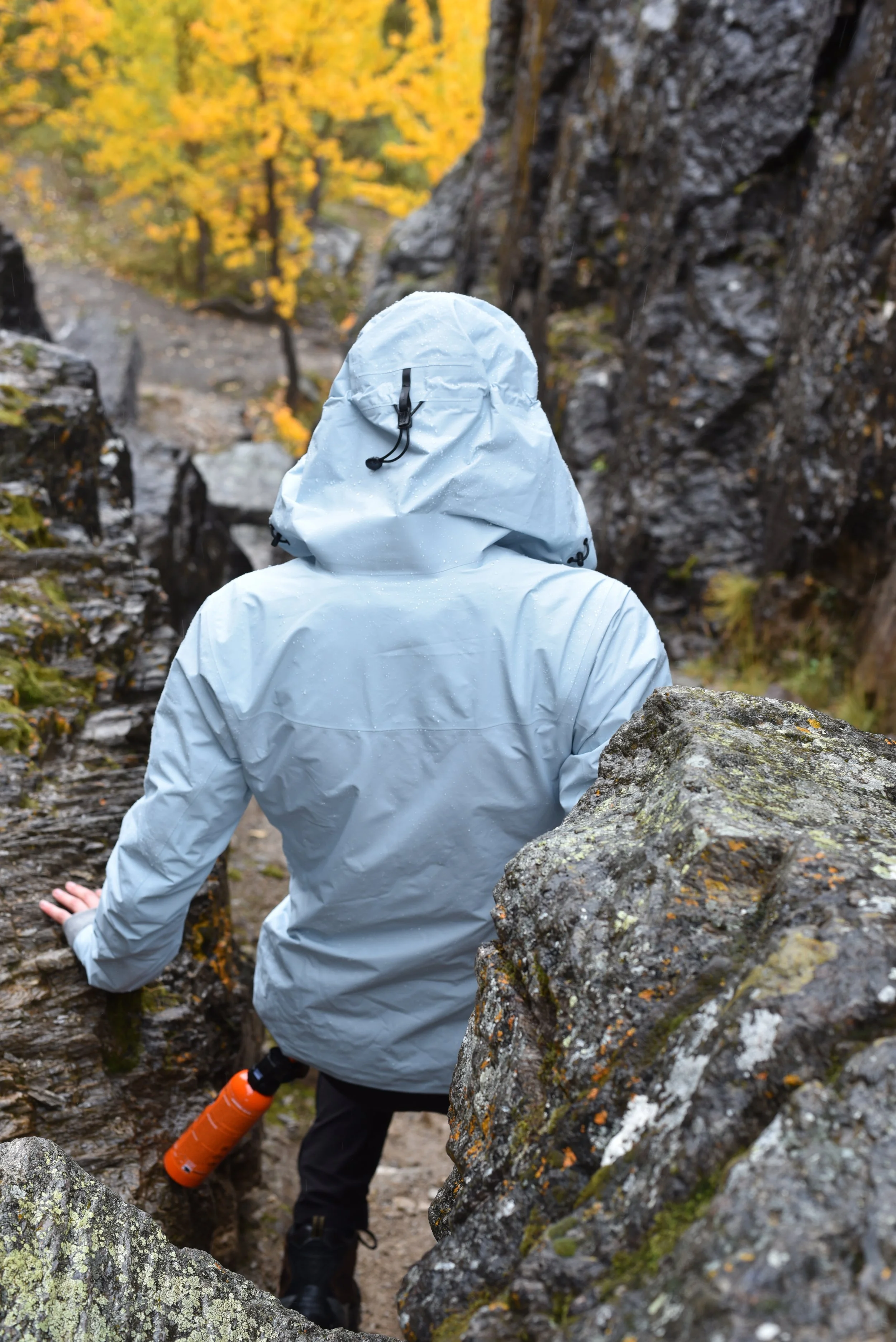 Alaska hike photos,  Alaska hiking portraits,  rain gear branding photos